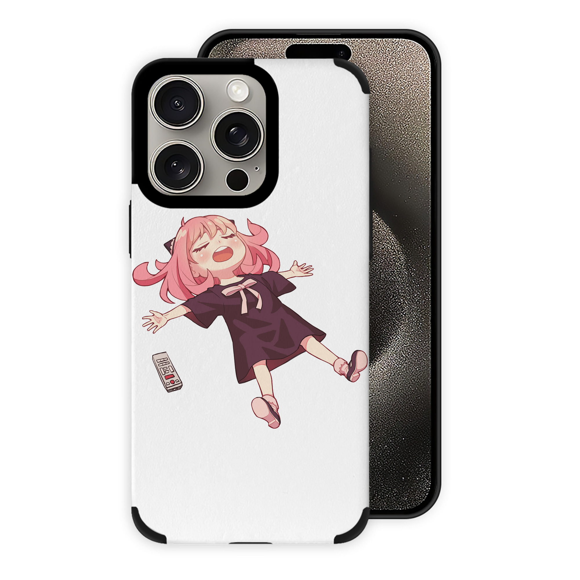 （画像用） SPY×FAMILY间谍家家酒 【iPhone15ProMax対応】 PUレザー スマホケース 耐衝撃＆黄変防止