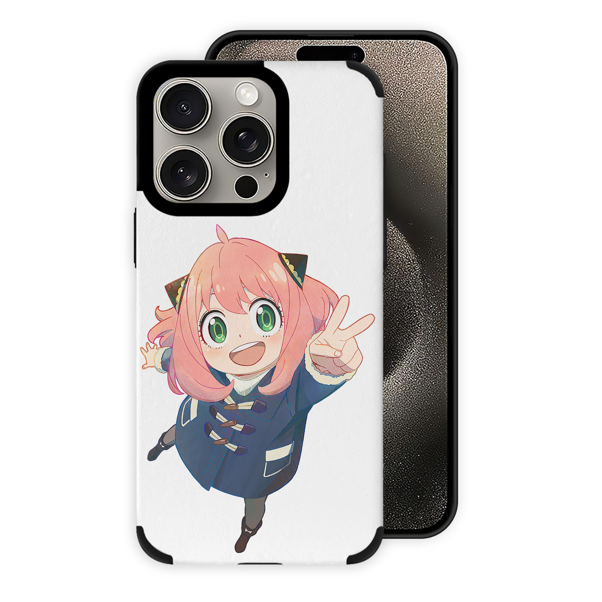 （画像用） SPY×FAMILY间谍家家酒 【iPhone15ProMax対応】 PUレザー スマホケース 耐衝撃＆黄変防止