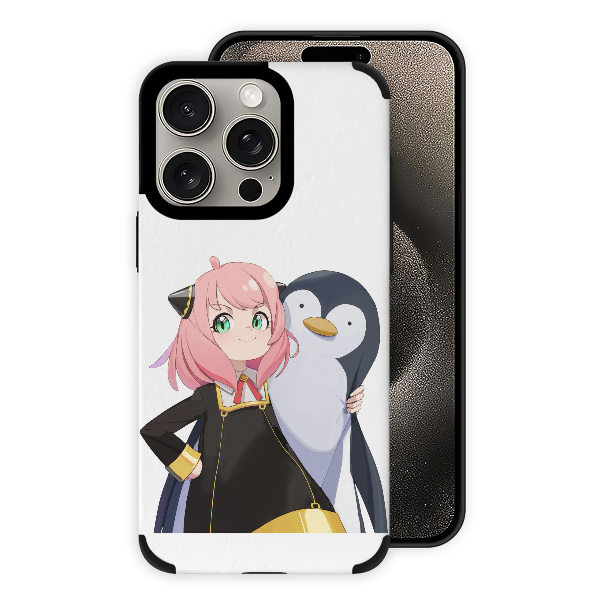 （画像用） SPY×FAMILY间谍家家酒 【iPhone15ProMax対応】 PUレザー スマホケース 耐衝撃＆黄変防止
