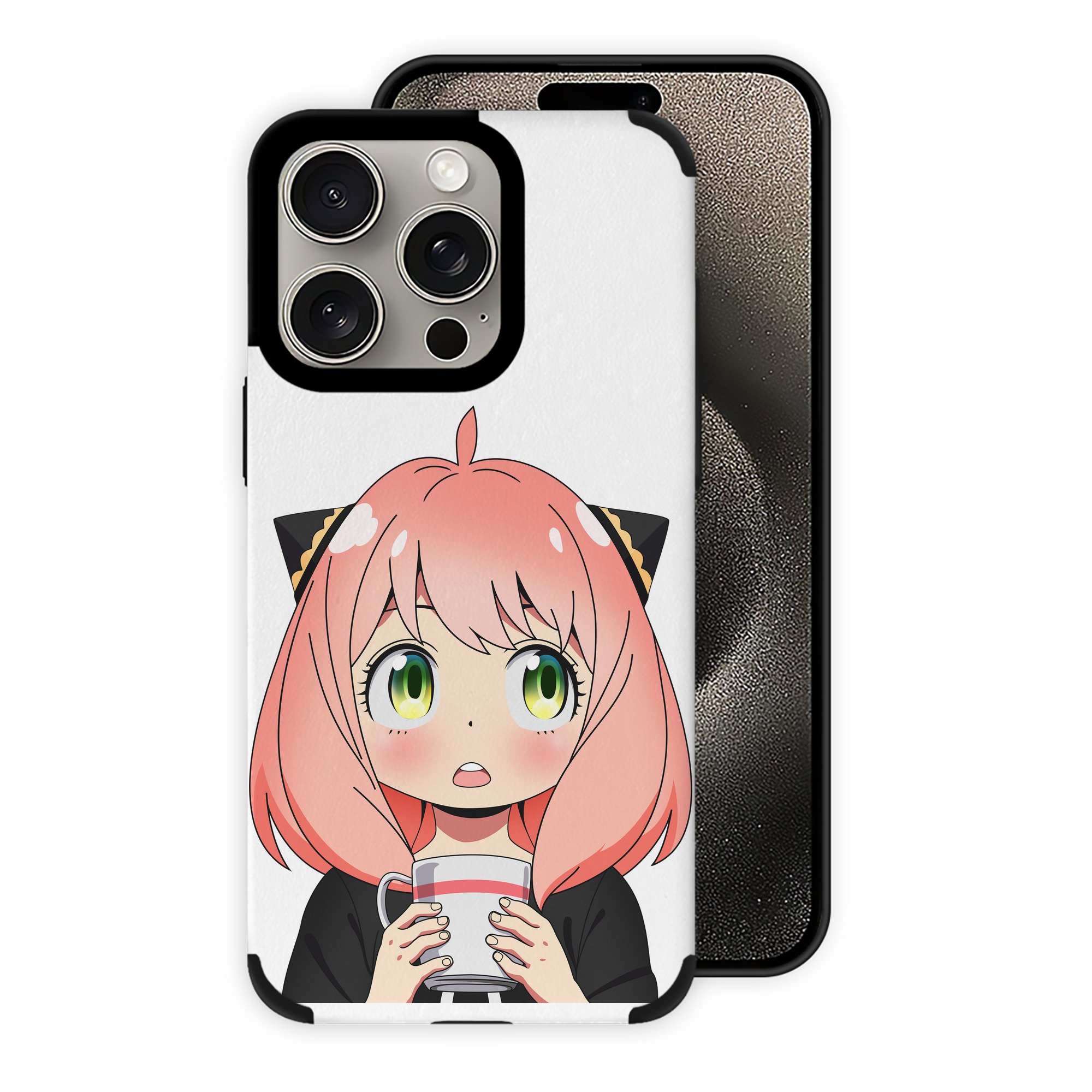 （画像用） SPY×FAMILY间谍家家酒 【iPhone15ProMax対応】 PUレザー スマホケース 耐衝撃＆黄変防止
