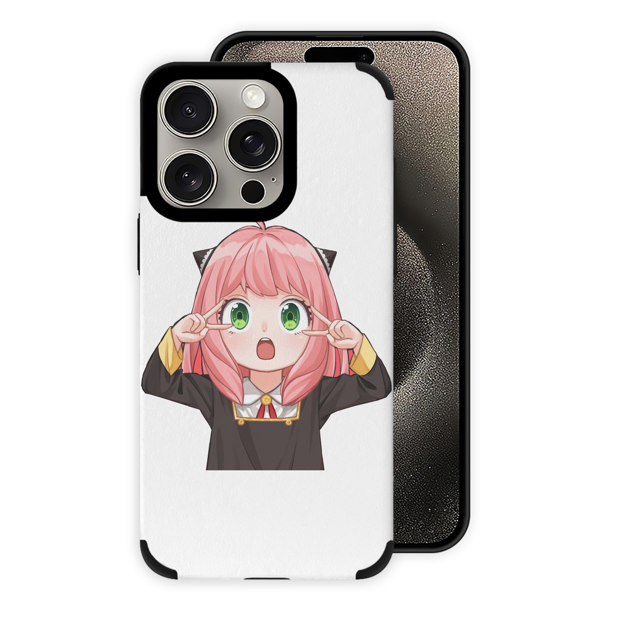 （画像用） SPY×FAMILY间谍家家酒 【iPhone15ProMax対応】 PUレザー スマホケース 耐衝撃＆黄変防止