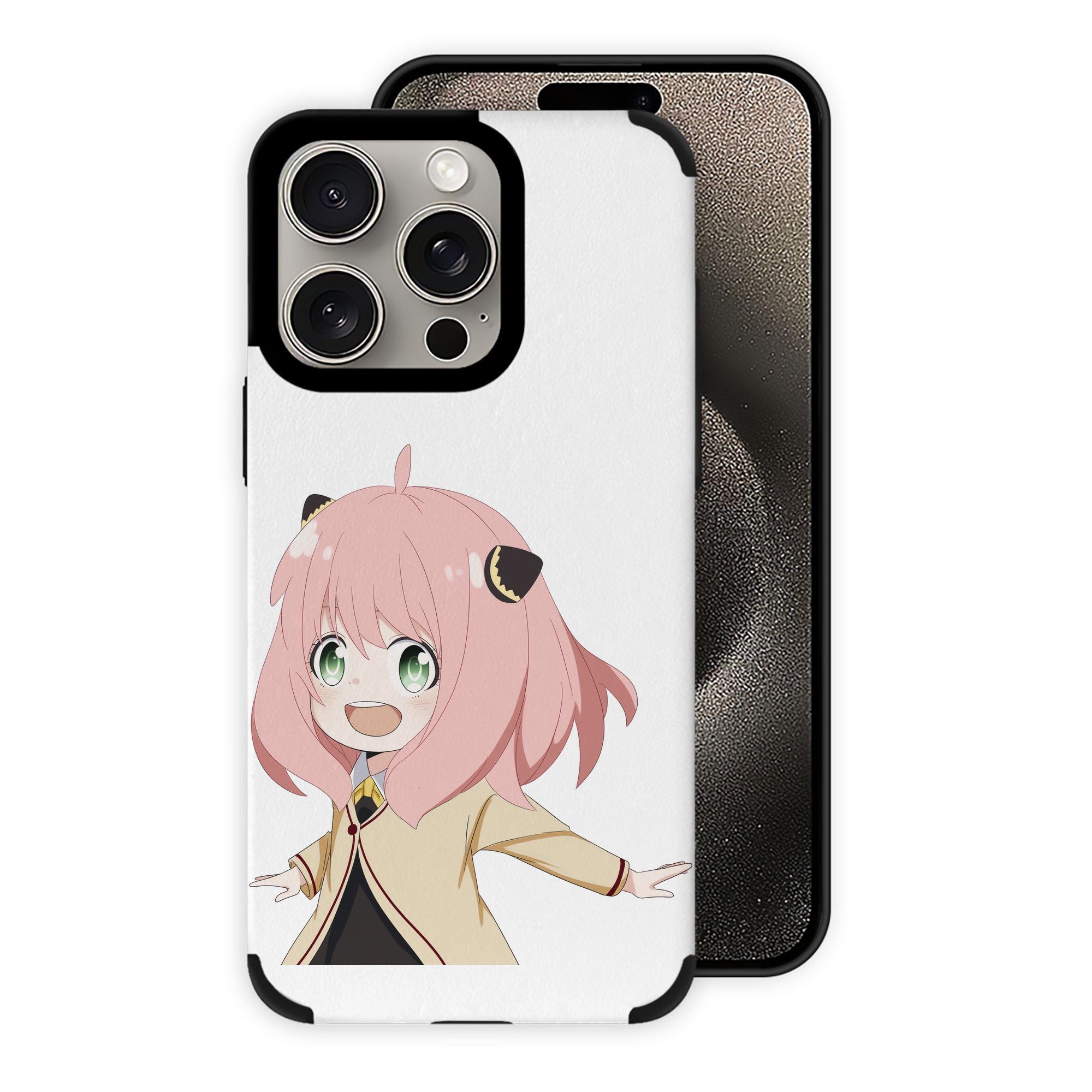 （画像用） SPY×FAMILY间谍家家酒 【iPhone15ProMax対応】 PUレザー スマホケース 耐衝撃＆黄変防止