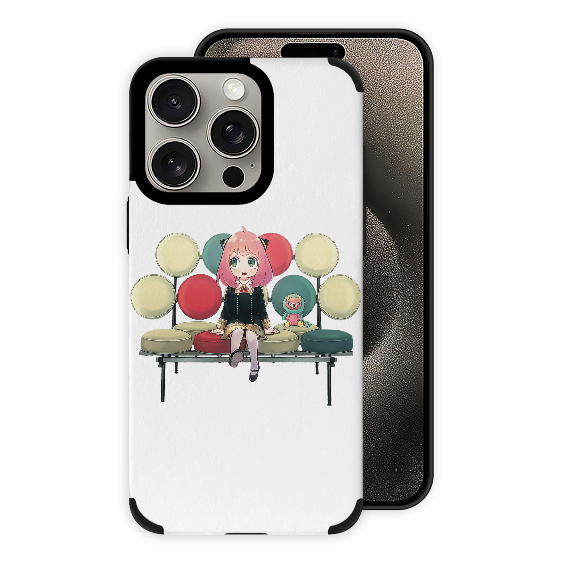 （画像用） SPY×FAMILY间谍家家酒 【iPhone15ProMax対応】 PUレザー スマホケース 耐衝撃＆黄変防止