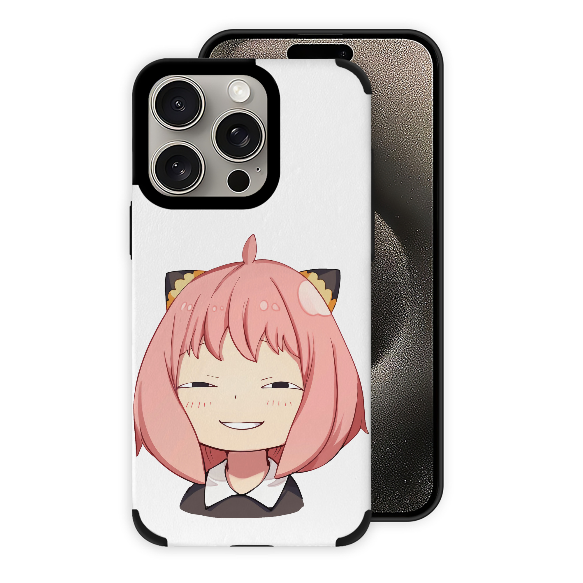 （画像用） SPY×FAMILY间谍家家酒 【iPhone15ProMax対応】 PUレザー スマホケース 耐衝撃＆黄変防止