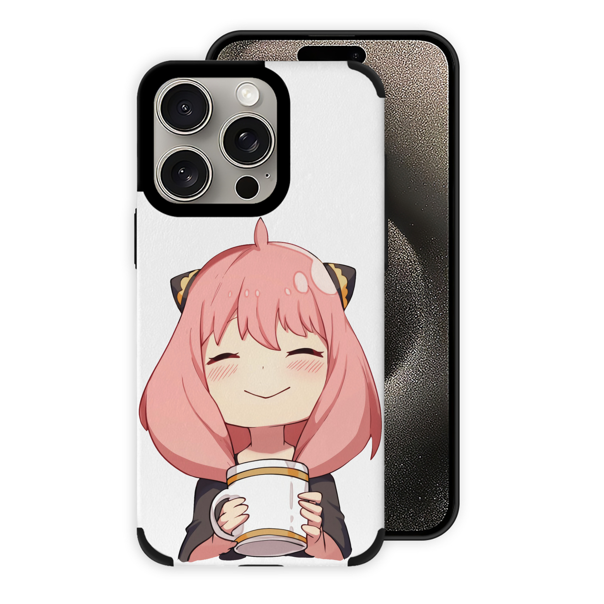 （画像用） SPY×FAMILY间谍家家酒 【iPhone15ProMax対応】 PUレザー スマホケース 耐衝撃＆黄変防止