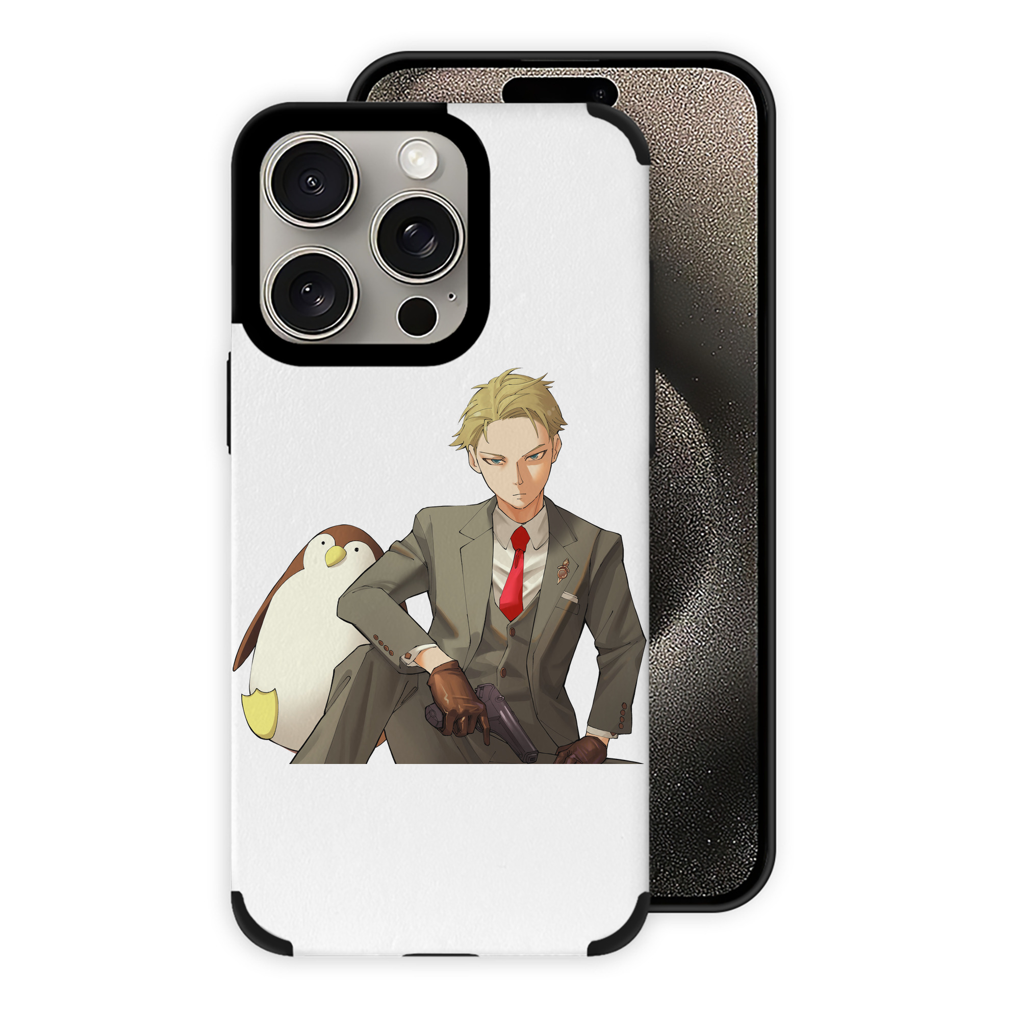 （画像用） SPY×FAMILY间谍家家酒 【iPhone15ProMax対応】 PUレザー スマホケース 耐衝撃＆黄変防止