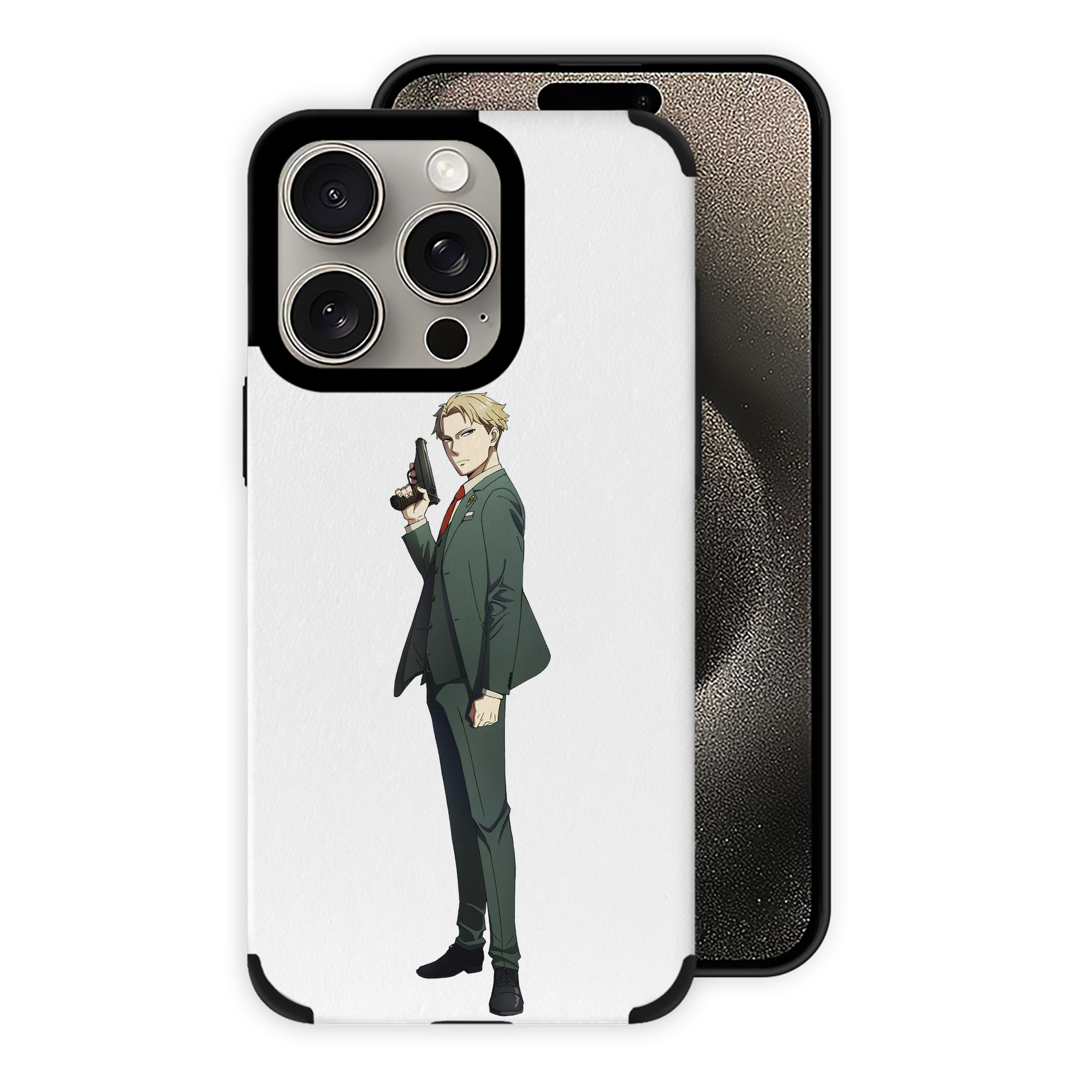 （画像用） SPY×FAMILY间谍家家酒 【iPhone15ProMax対応】 PUレザー スマホケース 耐衝撃＆黄変防止