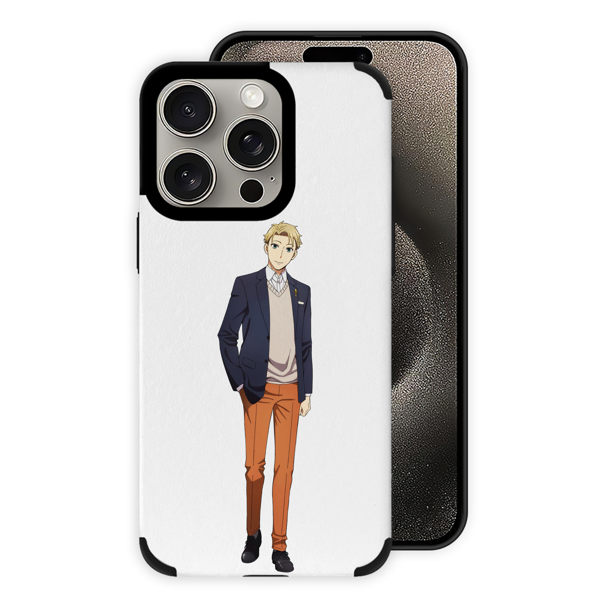 （画像用） SPY×FAMILY间谍家家酒 【iPhone15ProMax対応】 PUレザー スマホケース 耐衝撃＆黄変防止