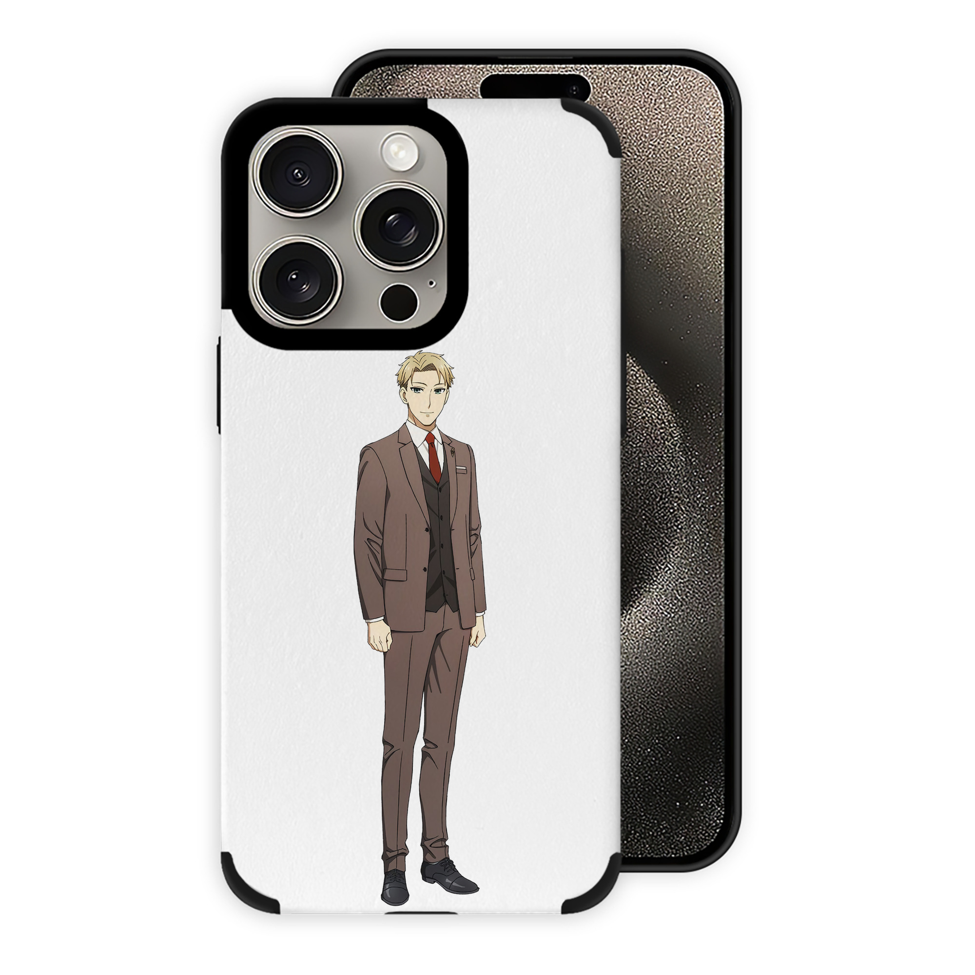 （画像用） SPY×FAMILY间谍家家酒 【iPhone15ProMax対応】 PUレザー スマホケース 耐衝撃＆黄変防止