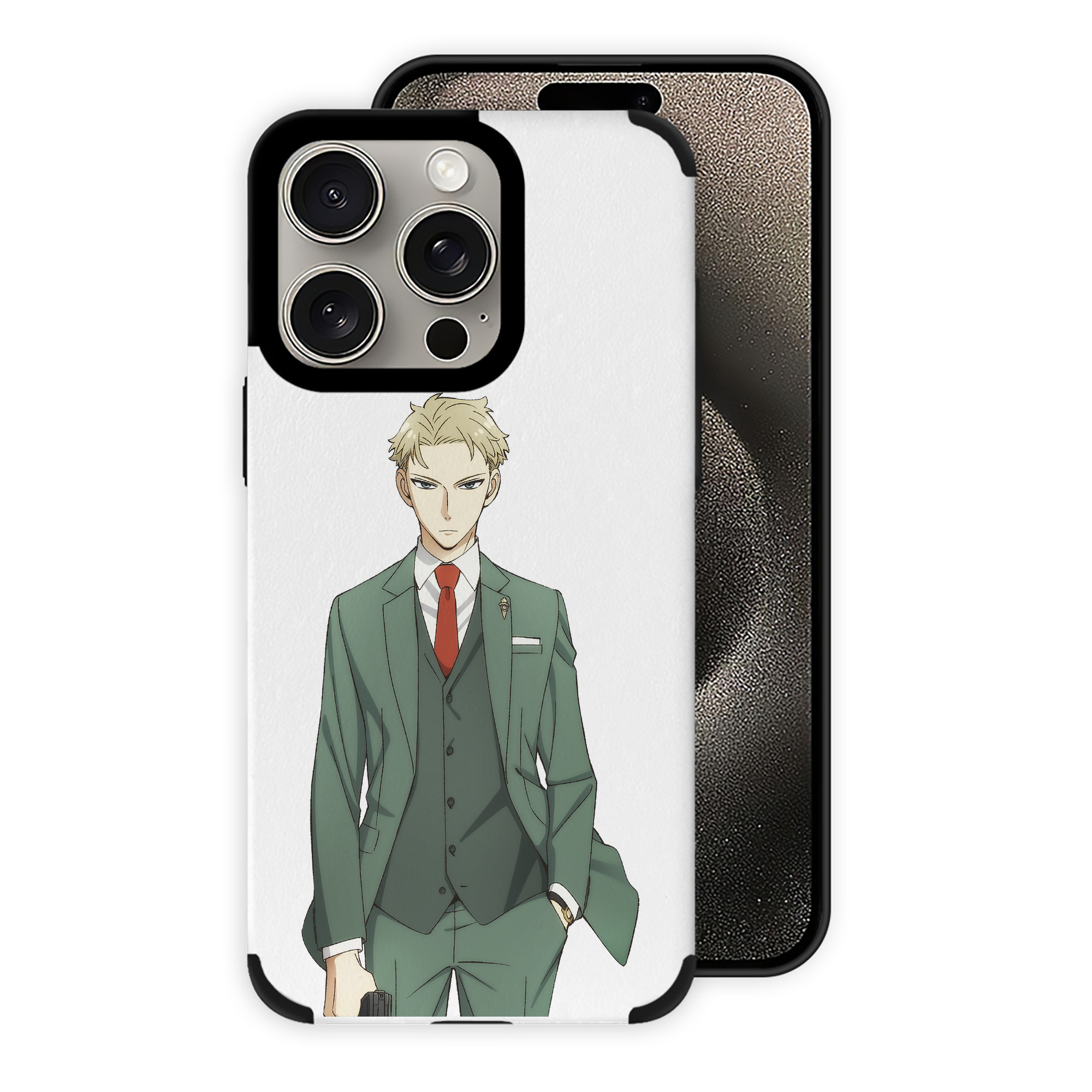 （画像用） SPY×FAMILY间谍家家酒 【iPhone15ProMax対応】 PUレザー スマホケース 耐衝撃＆黄変防止