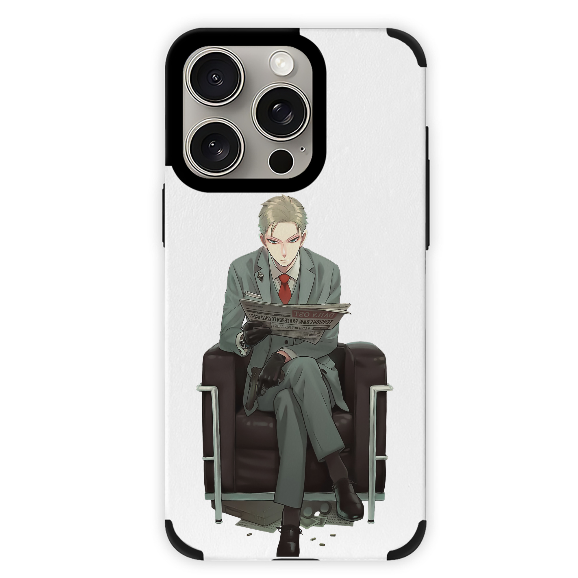 （画像用） SPY×FAMILY间谍家家酒 【iPhone15ProMax対応】 PUレザー スマホケース 耐衝撃＆黄変防止