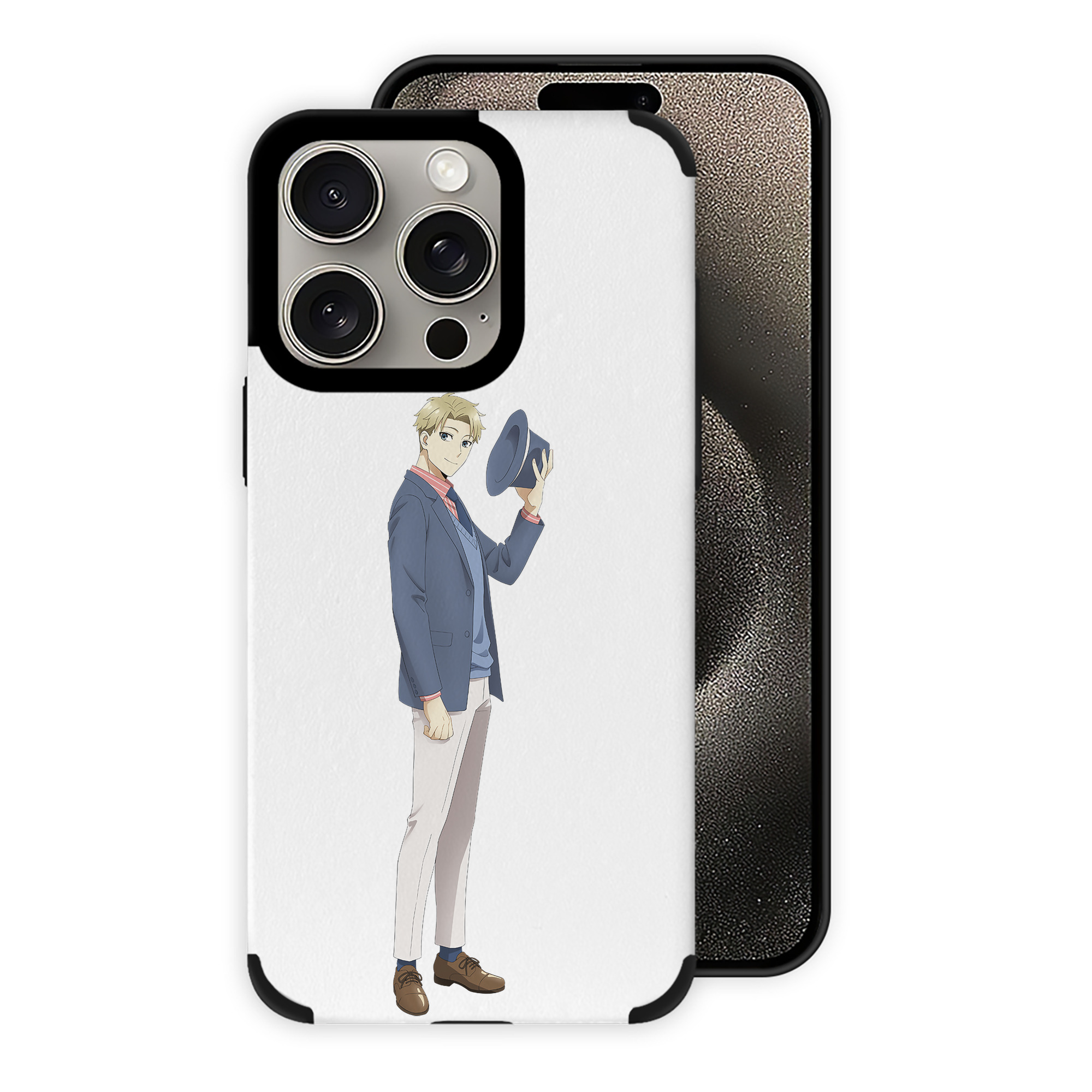 （画像用） SPY×FAMILY间谍家家酒 【iPhone15ProMax対応】 PUレザー スマホケース 耐衝撃＆黄変防止
