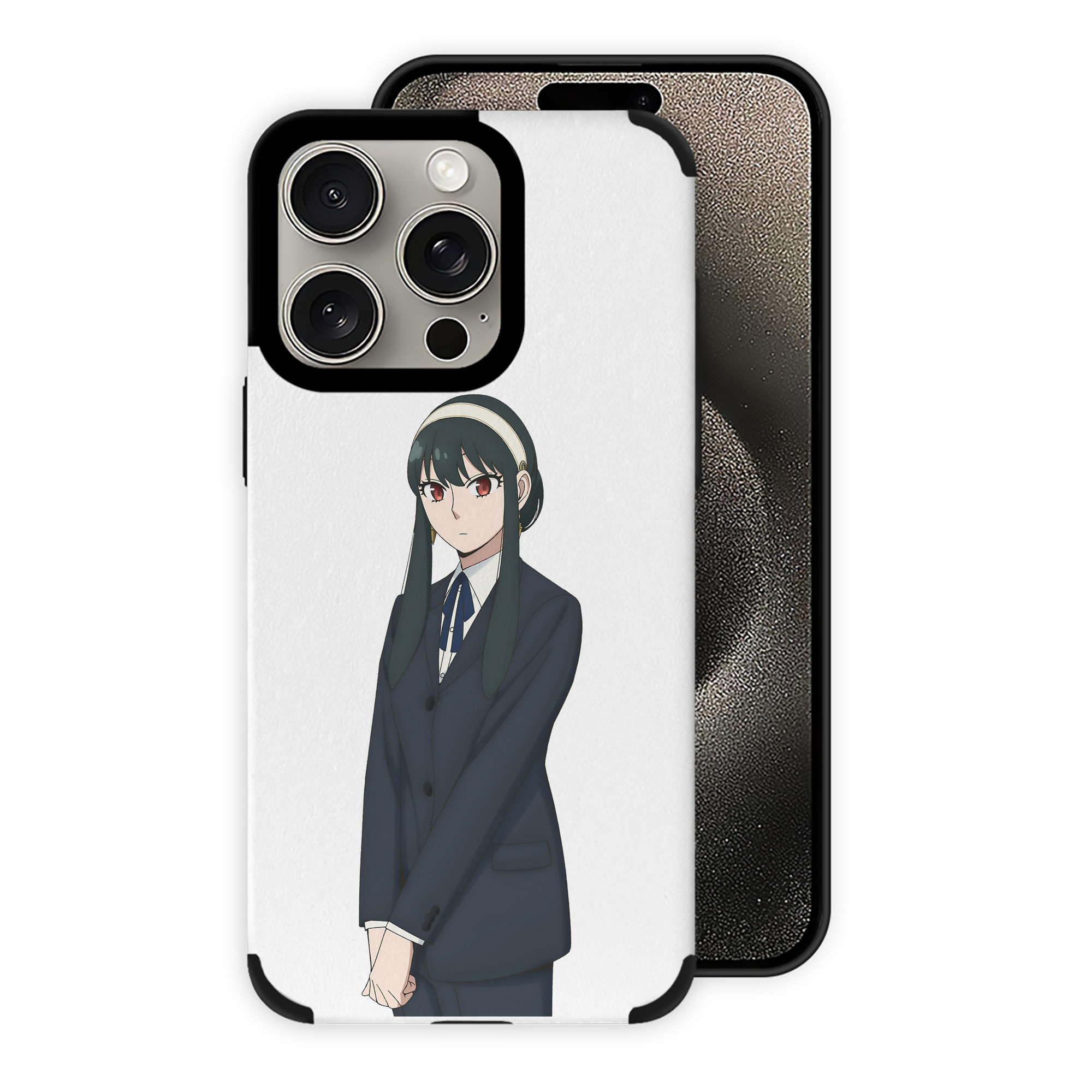 （画像用） SPY×FAMILY间谍家家酒 【iPhone15ProMax対応】 PUレザー スマホケース 耐衝撃＆黄変防止