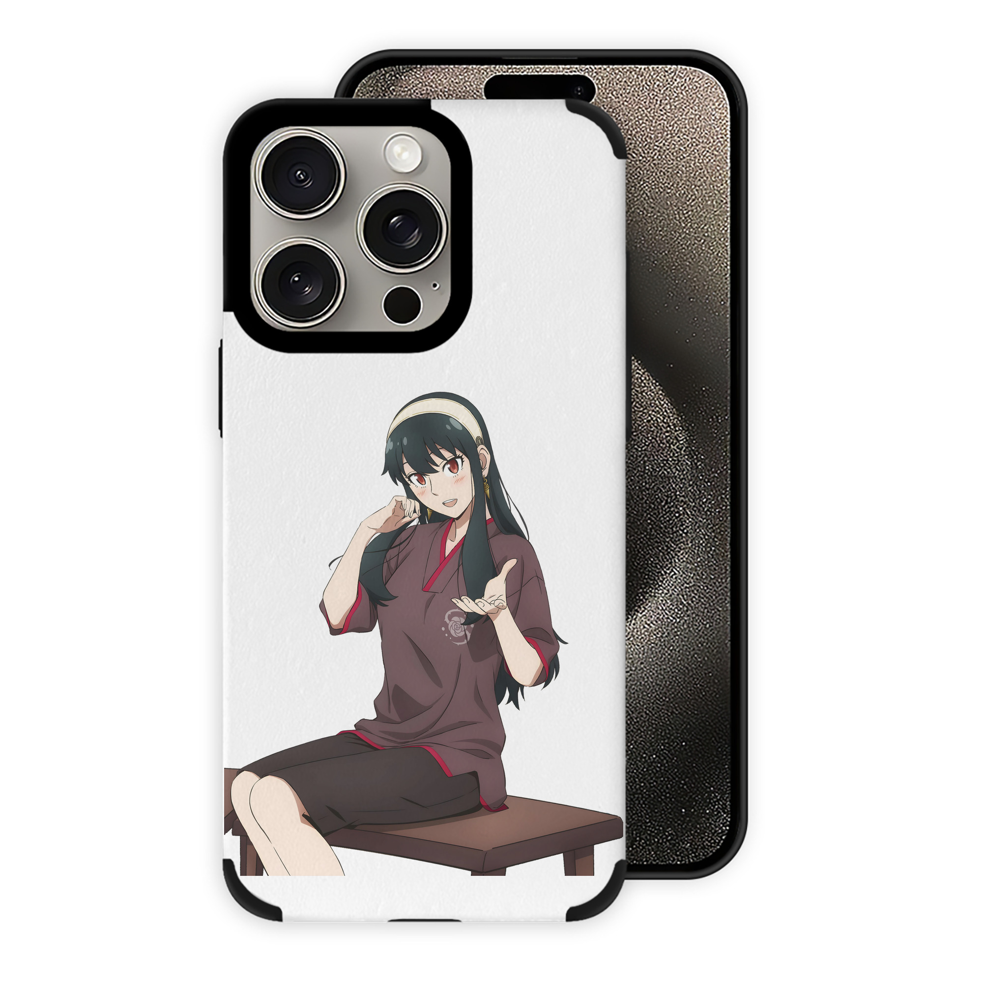 （画像用） SPY×FAMILY间谍家家酒 【iPhone15ProMax対応】 PUレザー スマホケース 耐衝撃＆黄変防止