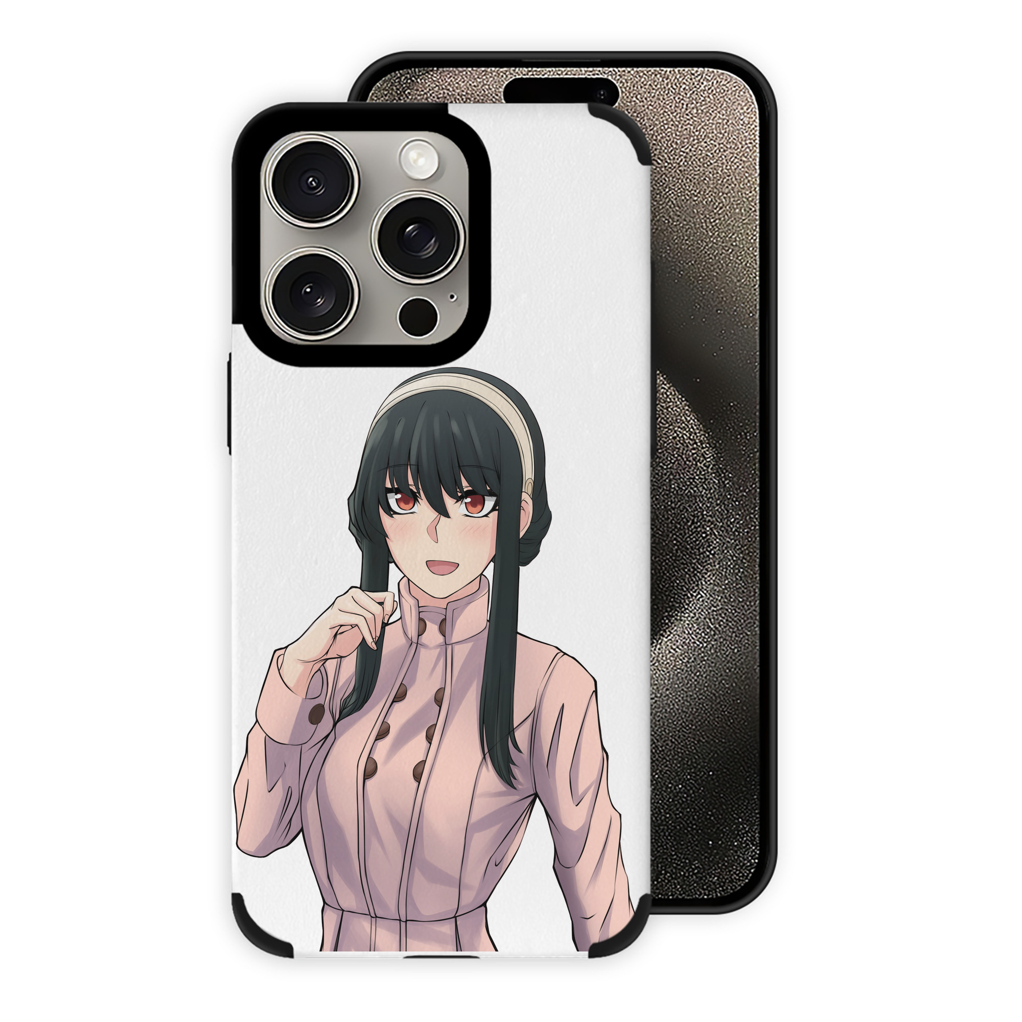 （画像用） SPY×FAMILY间谍家家酒 【iPhone15ProMax対応】 PUレザー スマホケース 耐衝撃＆黄変防止