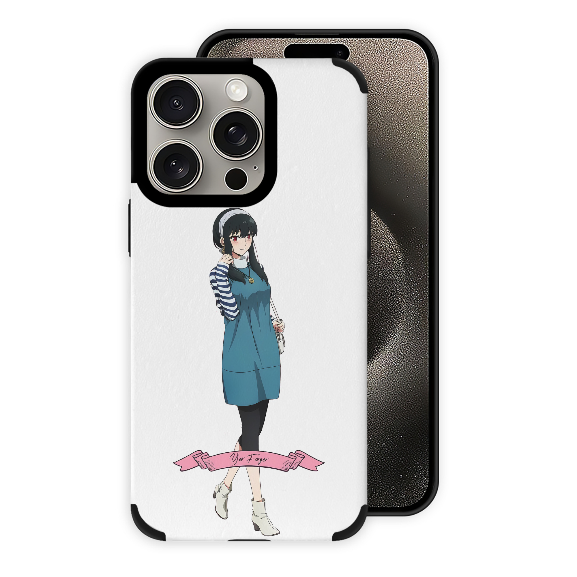 （画像用） SPY×FAMILY间谍家家酒 【iPhone15ProMax対応】 PUレザー スマホケース 耐衝撃＆黄変防止