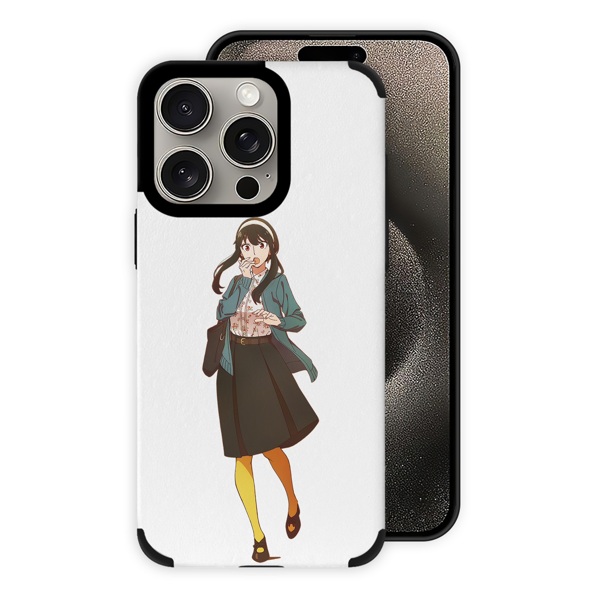 （画像用） SPY×FAMILY间谍家家酒 【iPhone15ProMax対応】 PUレザー スマホケース 耐衝撃＆黄変防止