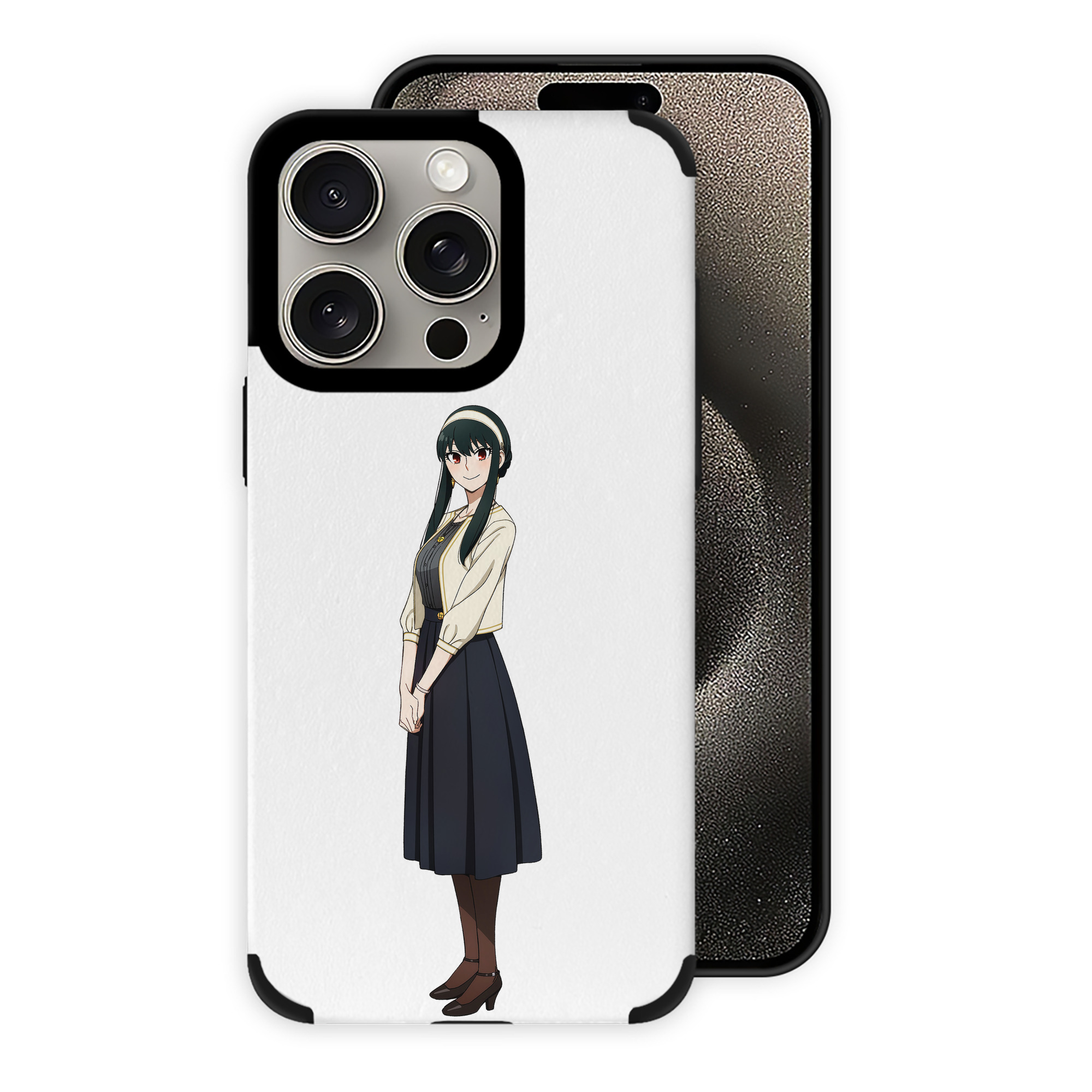 （画像用） SPY×FAMILY间谍家家酒 【iPhone15ProMax対応】 PUレザー スマホケース 耐衝撃＆黄変防止