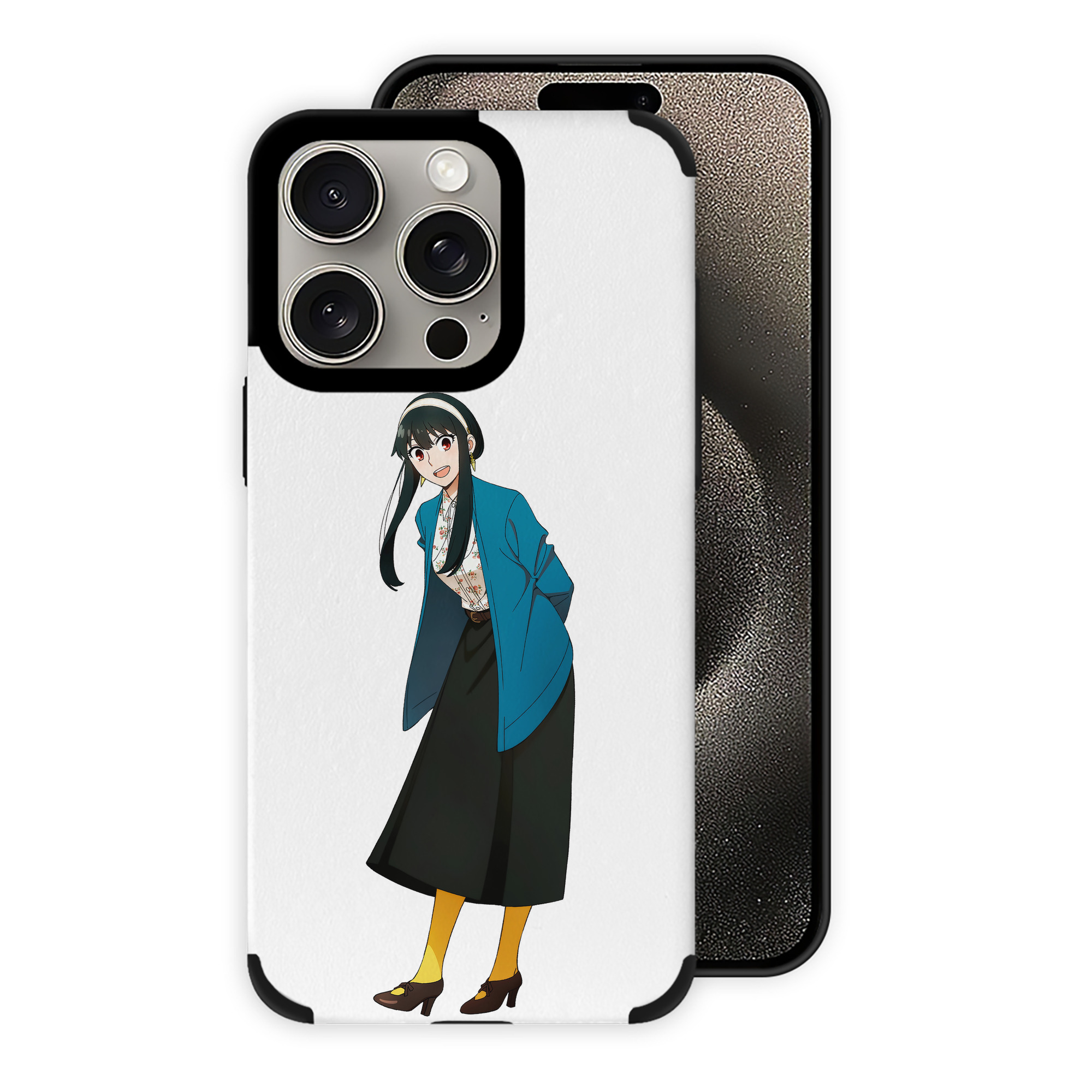 （画像用） SPY×FAMILY间谍家家酒 【iPhone15ProMax対応】 PUレザー スマホケース 耐衝撃＆黄変防止