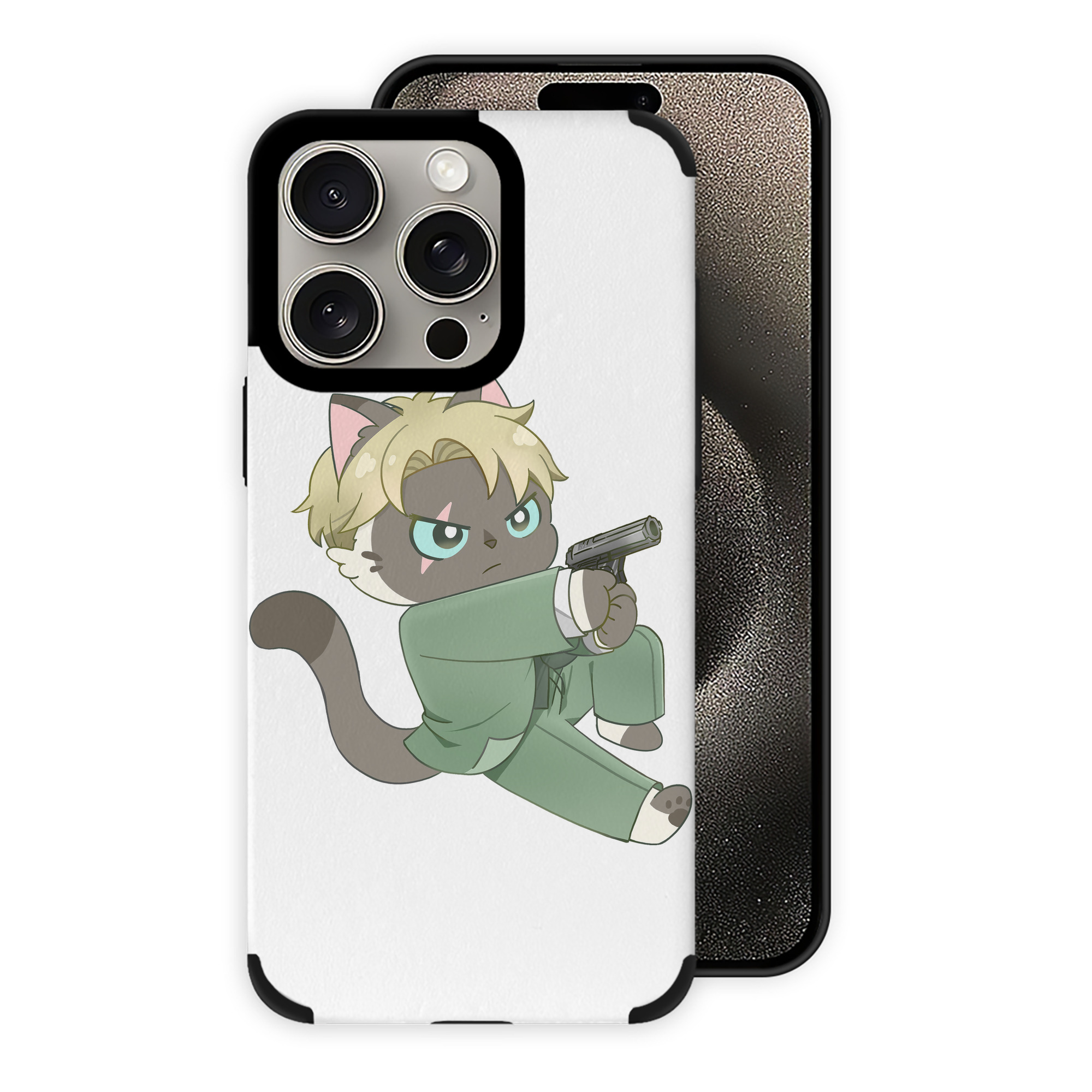 （画像用） SPY×FAMILY间谍家家酒 【iPhone15ProMax対応】 PUレザー スマホケース 耐衝撃＆黄変防止