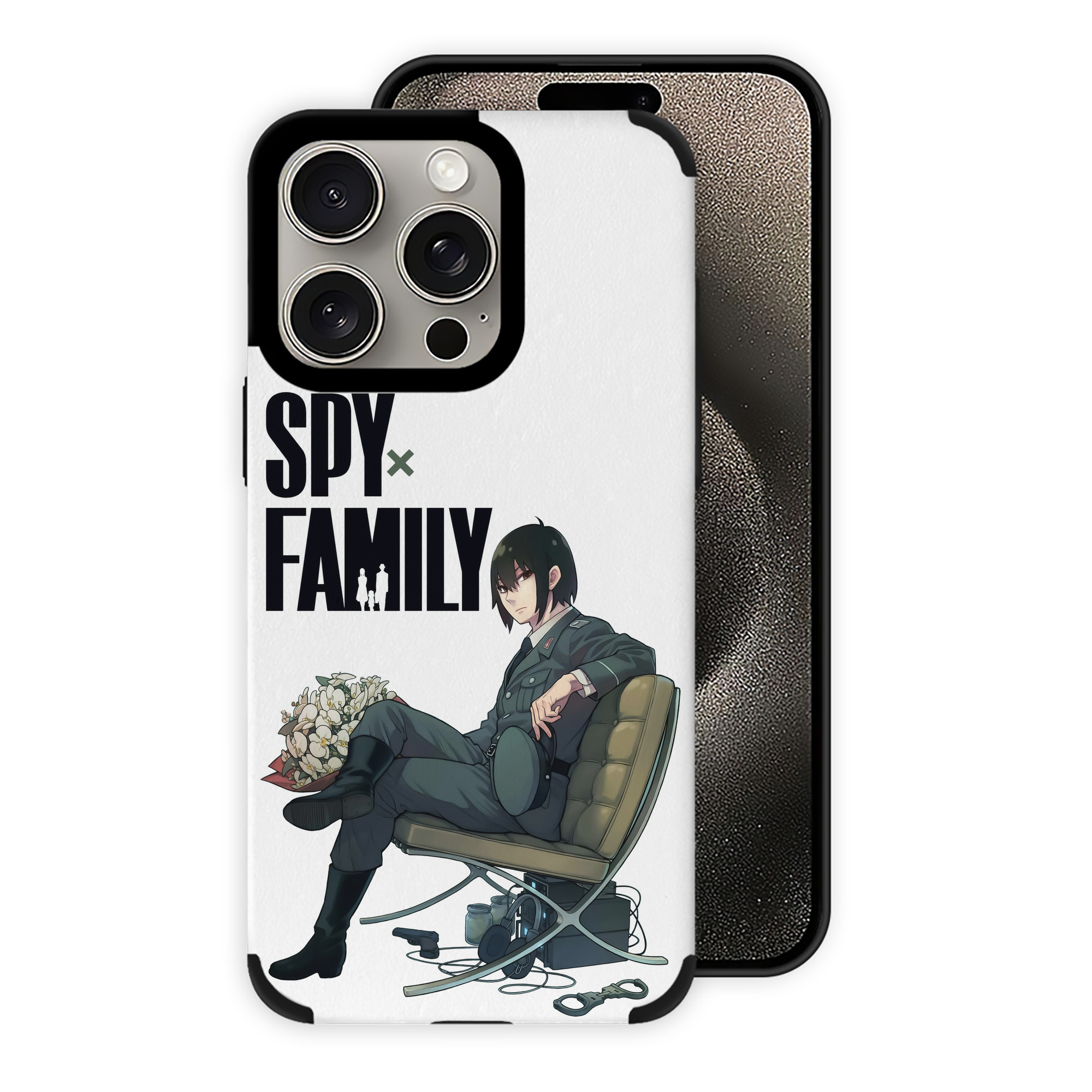 （画像用） SPY×FAMILY间谍家家酒 【iPhone15ProMax対応】 PUレザー スマホケース 耐衝撃＆黄変防止