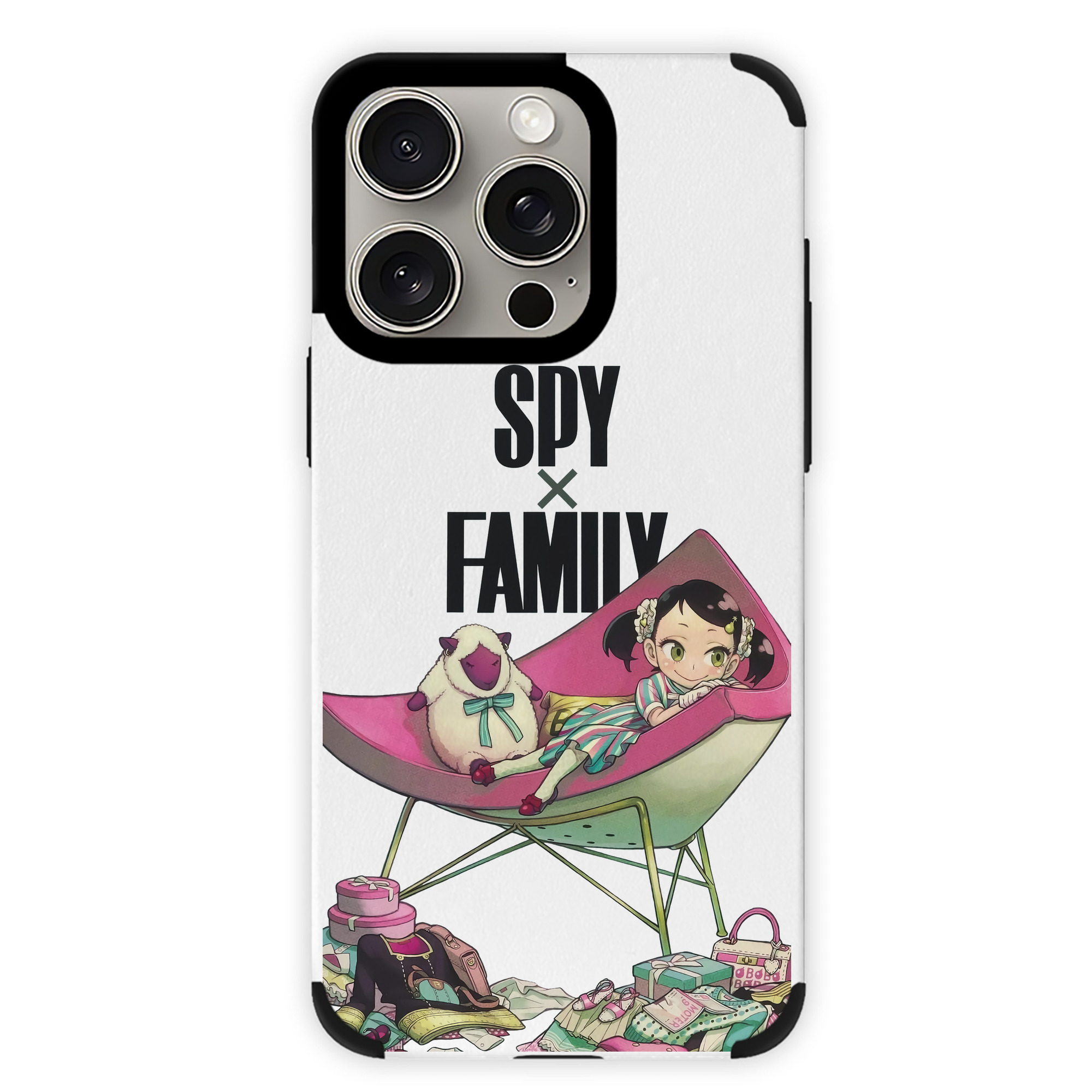 （画像用） SPY×FAMILY间谍家家酒 【iPhone15ProMax対応】 PUレザー スマホケース 耐衝撃＆黄変防止