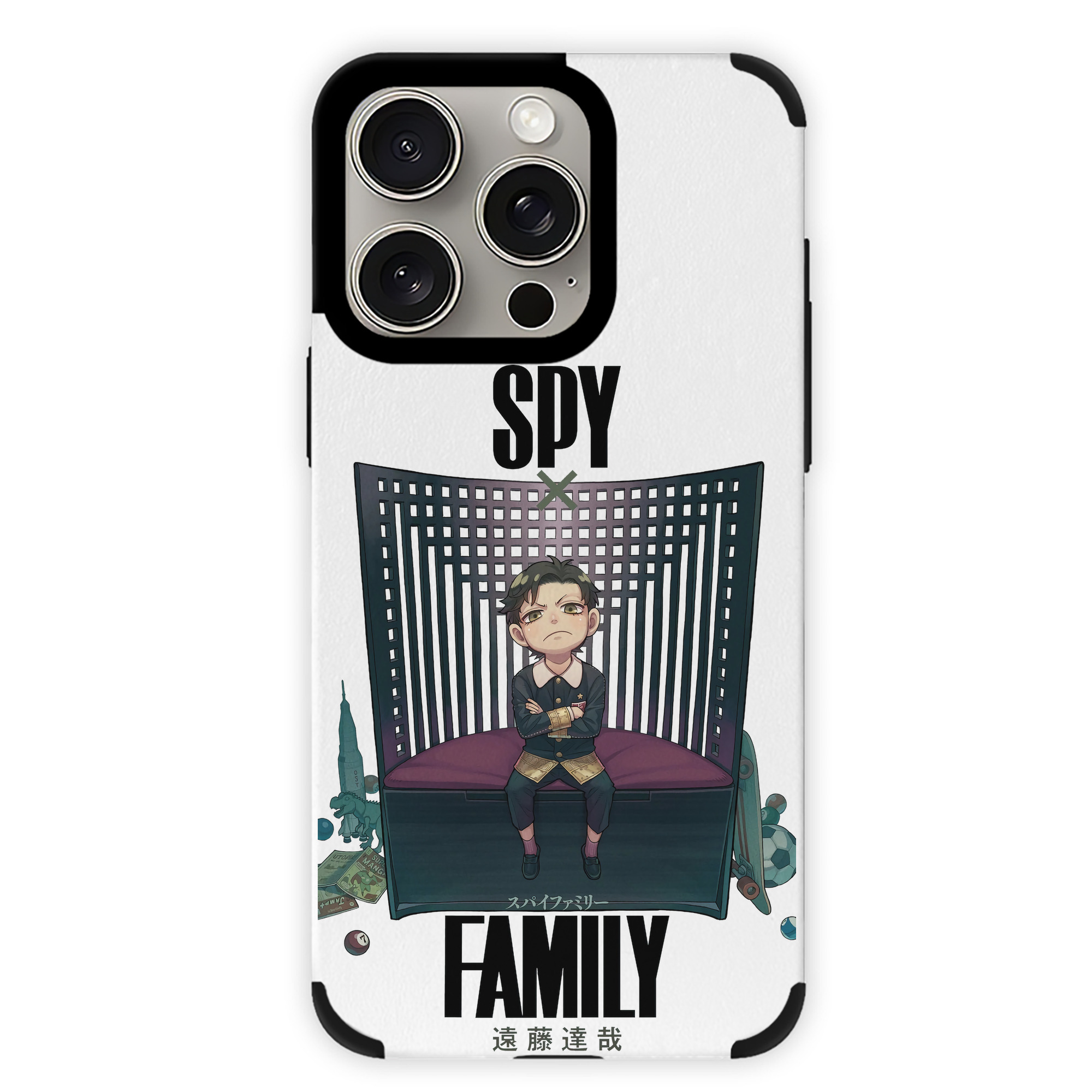 （画像用） SPY×FAMILY间谍家家酒 【iPhone15ProMax対応】 PUレザー スマホケース 耐衝撃＆黄変防止