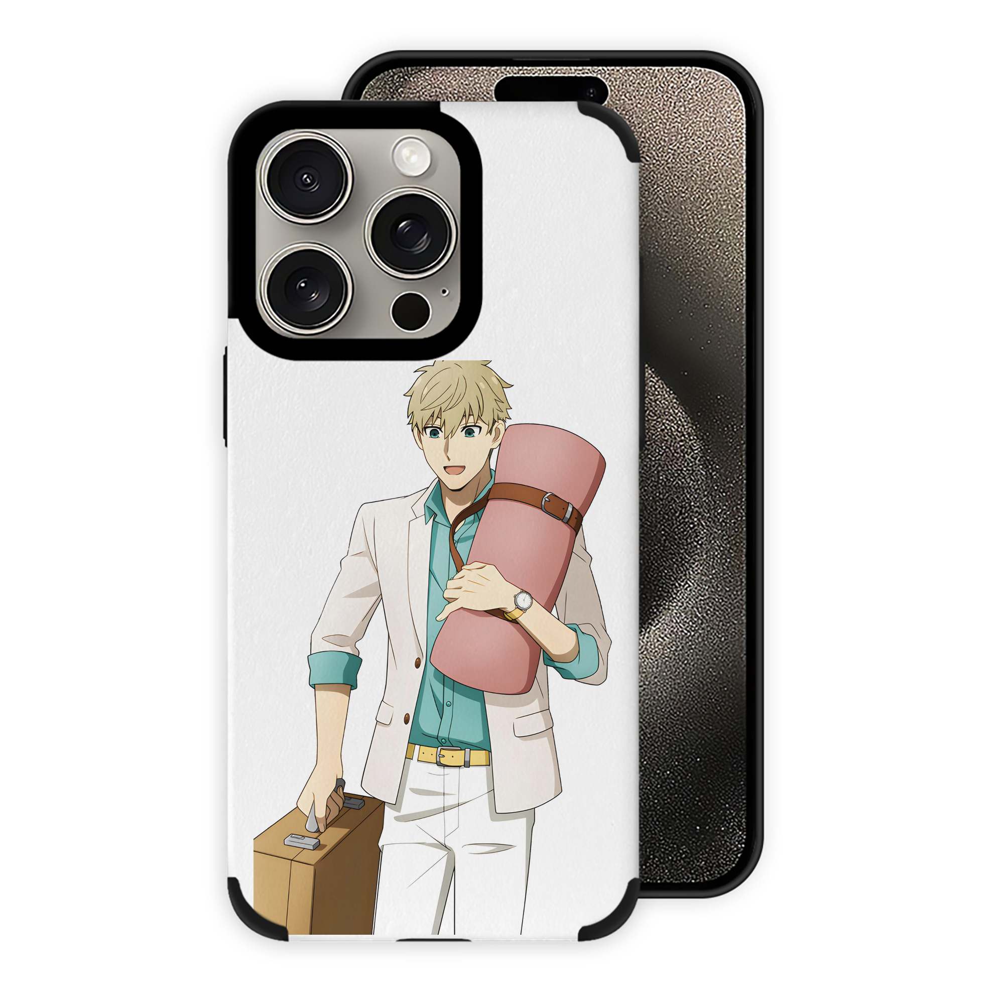 （画像用） SPY×FAMILY间谍家家酒 【iPhone15ProMax対応】 PUレザー スマホケース 耐衝撃＆黄変防止