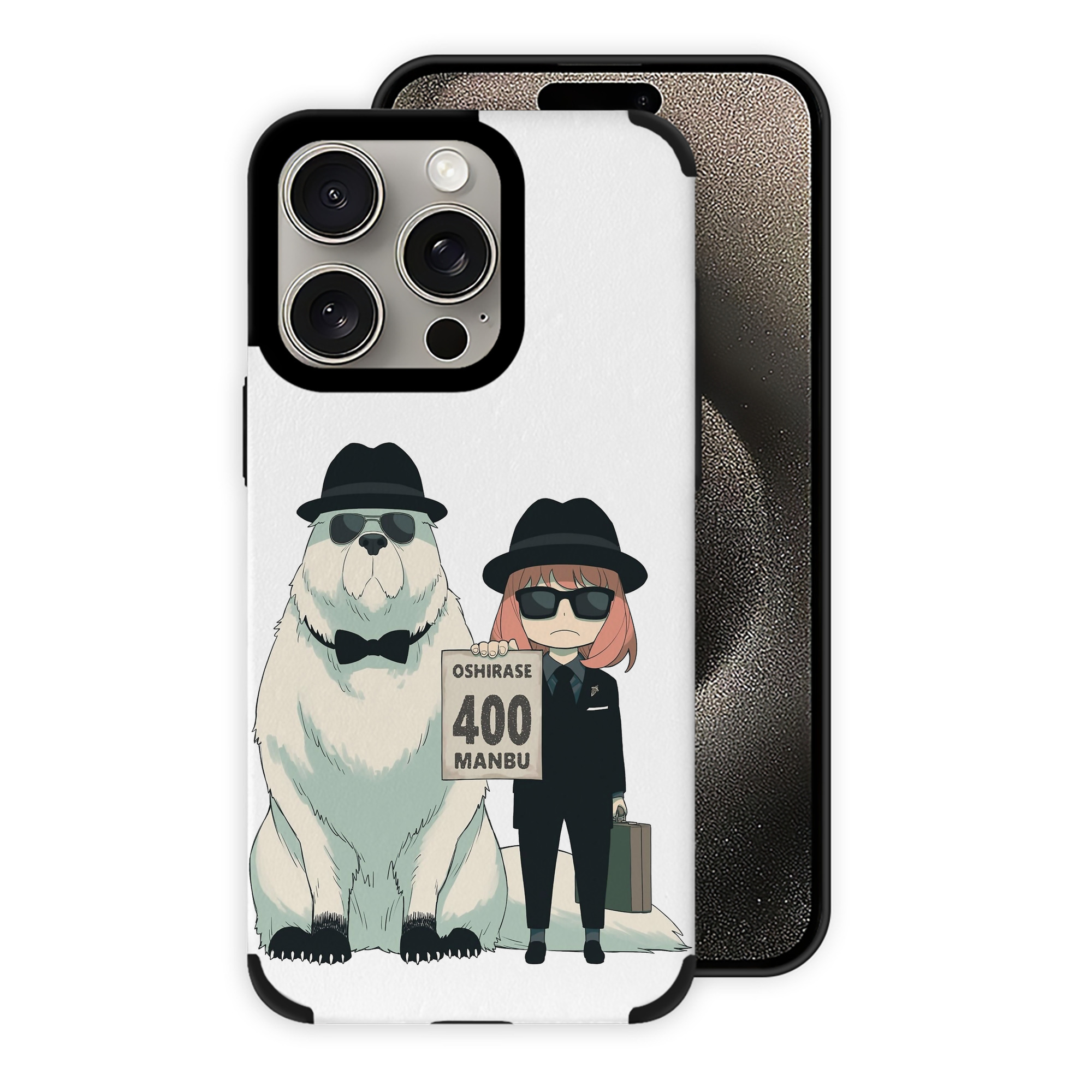 （画像用） SPY×FAMILY间谍家家酒 【iPhone15ProMax対応】 PUレザー スマホケース 耐衝撃＆黄変防止