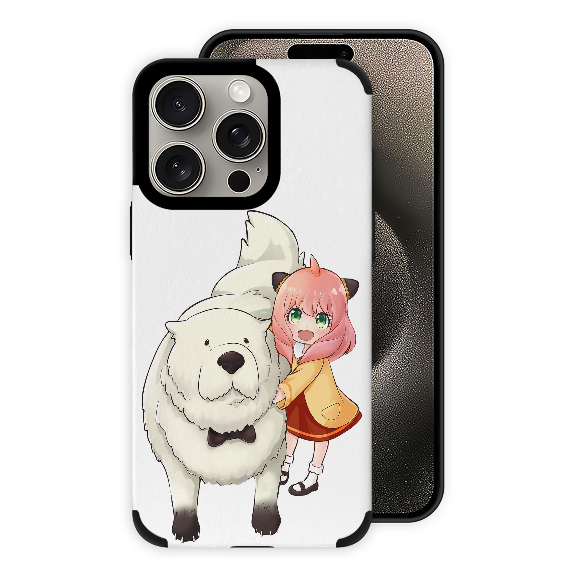 （画像用） SPY×FAMILY间谍家家酒 【iPhone15ProMax対応】 PUレザー スマホケース 耐衝撃＆黄変防止