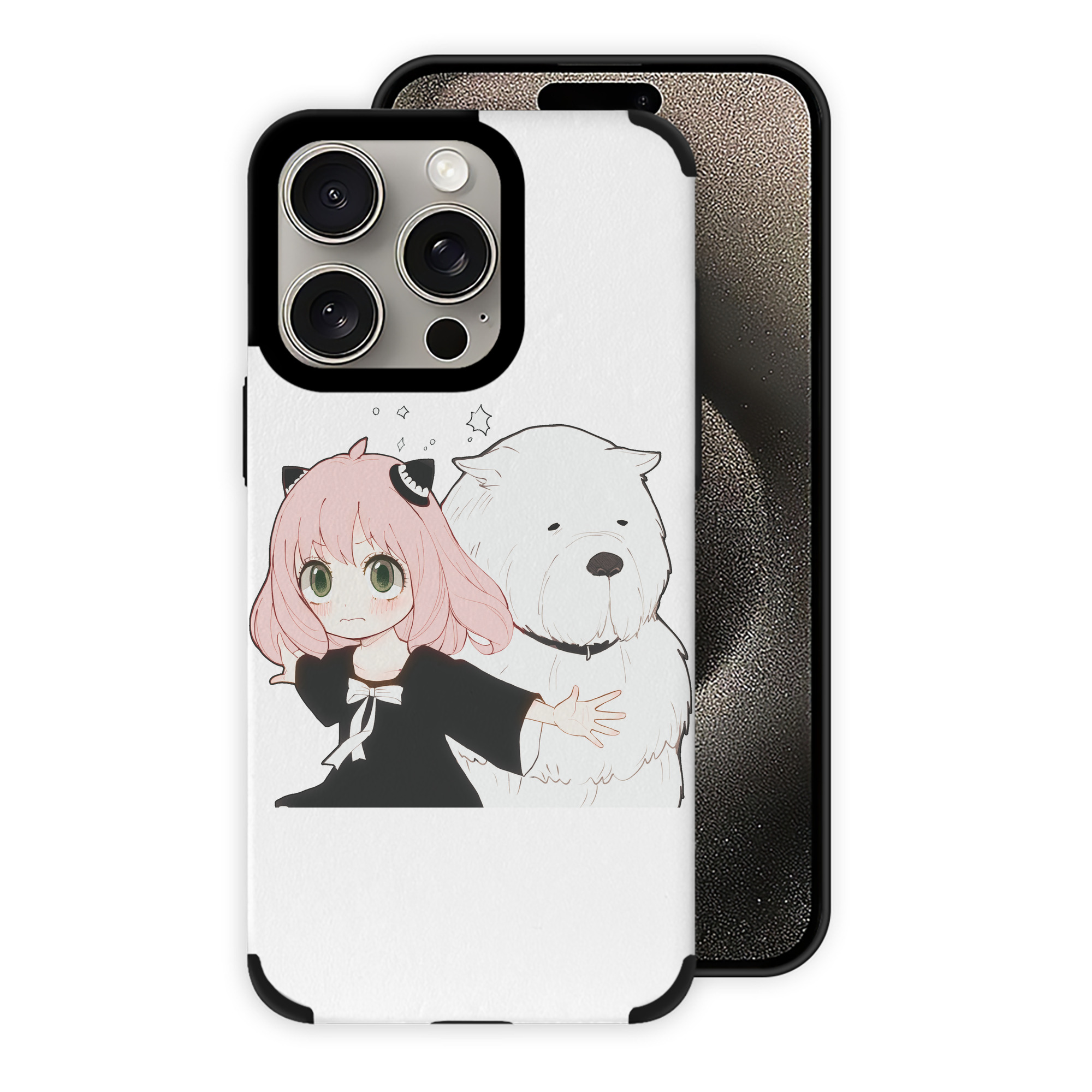 （画像用） SPY×FAMILY间谍家家酒 【iPhone15ProMax対応】 PUレザー スマホケース 耐衝撃＆黄変防止