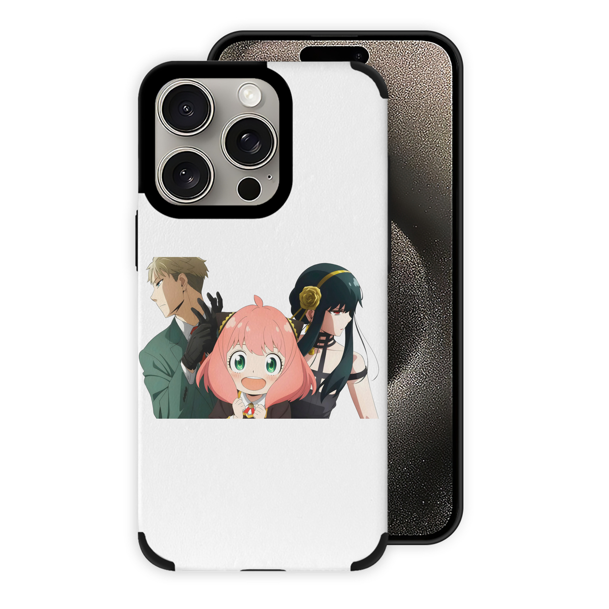 （画像用） SPY×FAMILY间谍家家酒 【iPhone15ProMax対応】 PUレザー スマホケース 耐衝撃＆黄変防止