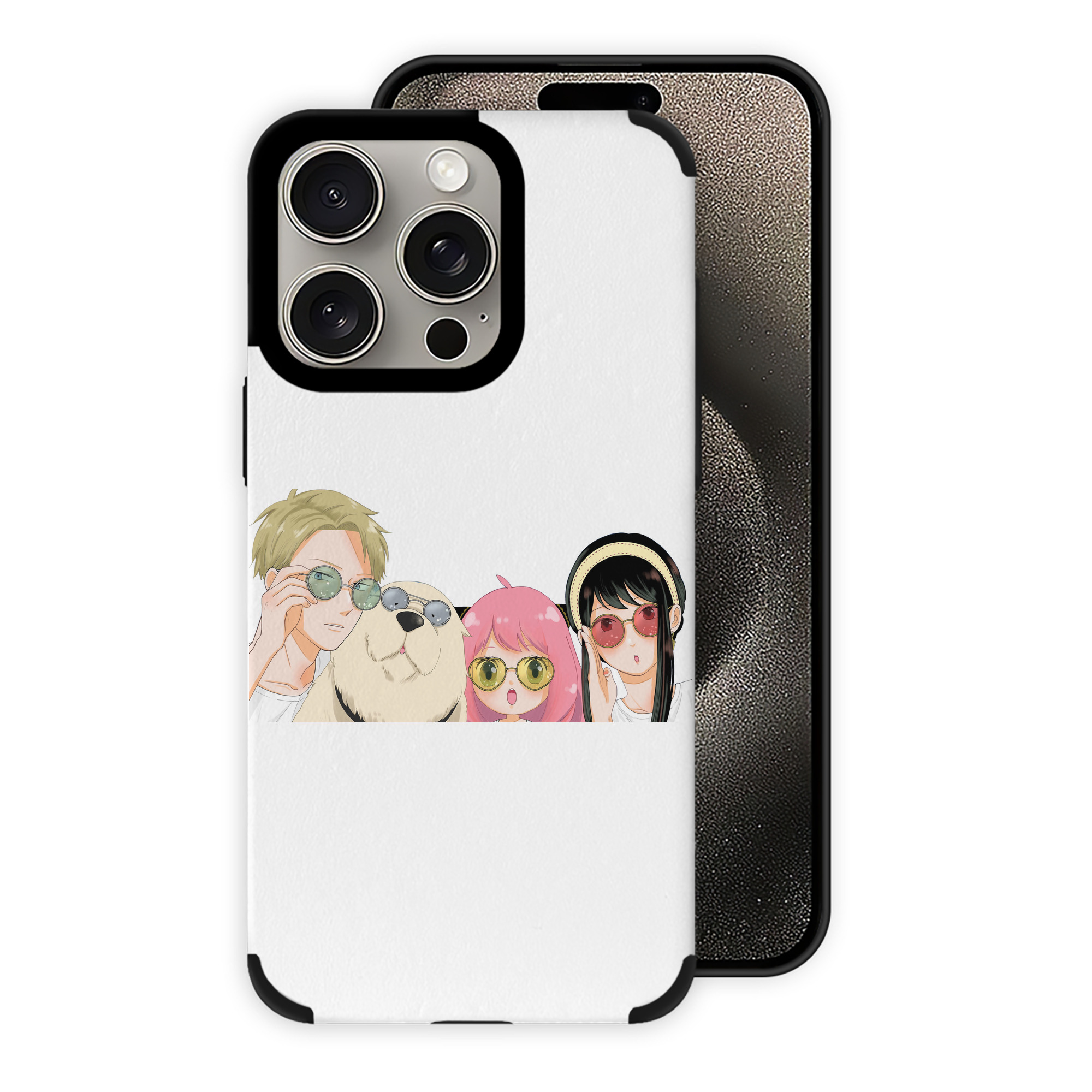 （画像用） SPY×FAMILY间谍家家酒 【iPhone15ProMax対応】 PUレザー スマホケース 耐衝撃＆黄変防止