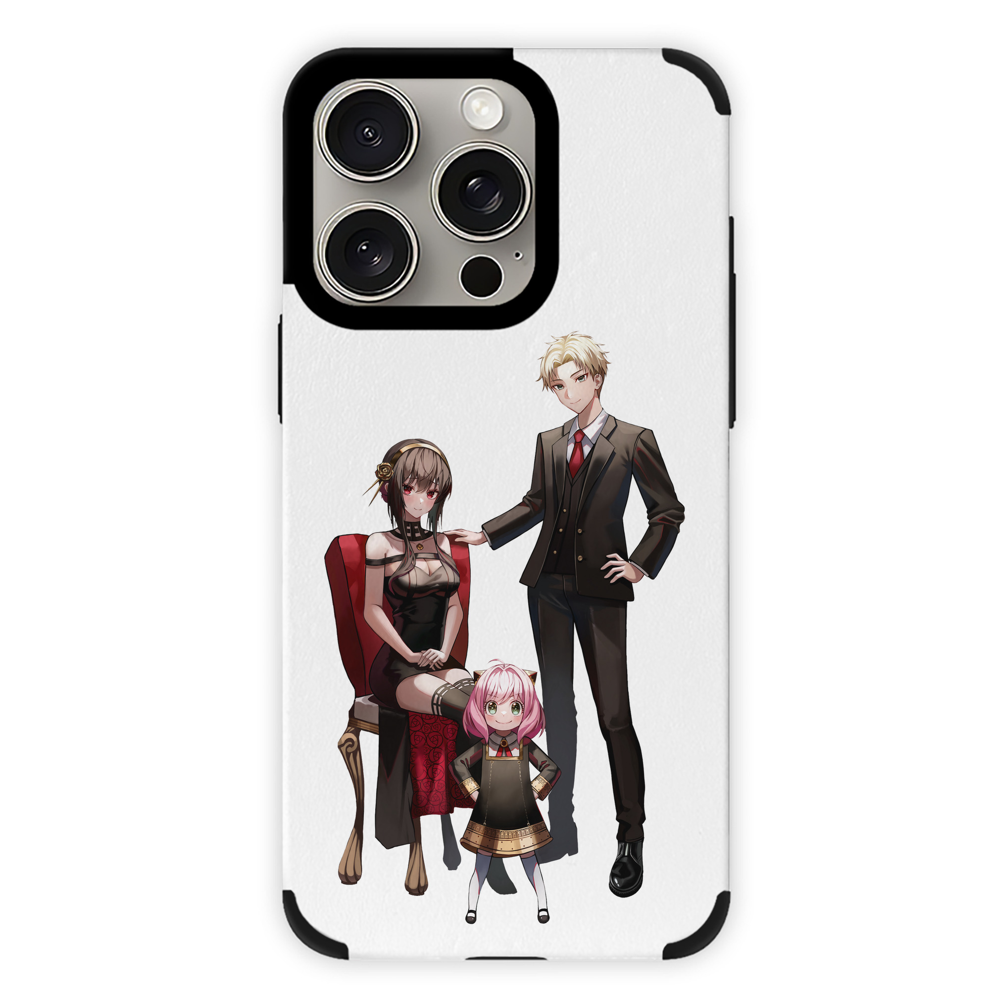 （画像用） SPY×FAMILY间谍家家酒 【iPhone15ProMax対応】 PUレザー スマホケース 耐衝撃＆黄変防止