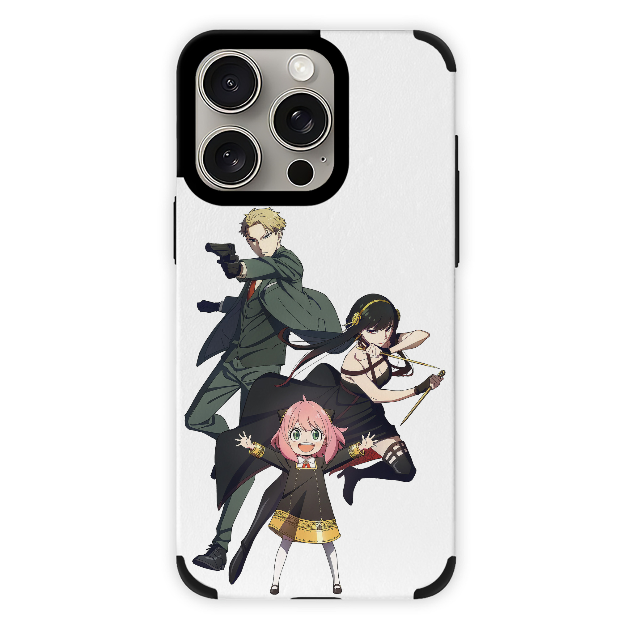 （画像用） SPY×FAMILY间谍家家酒 【iPhone15ProMax対応】 PUレザー スマホケース 耐衝撃＆黄変防止