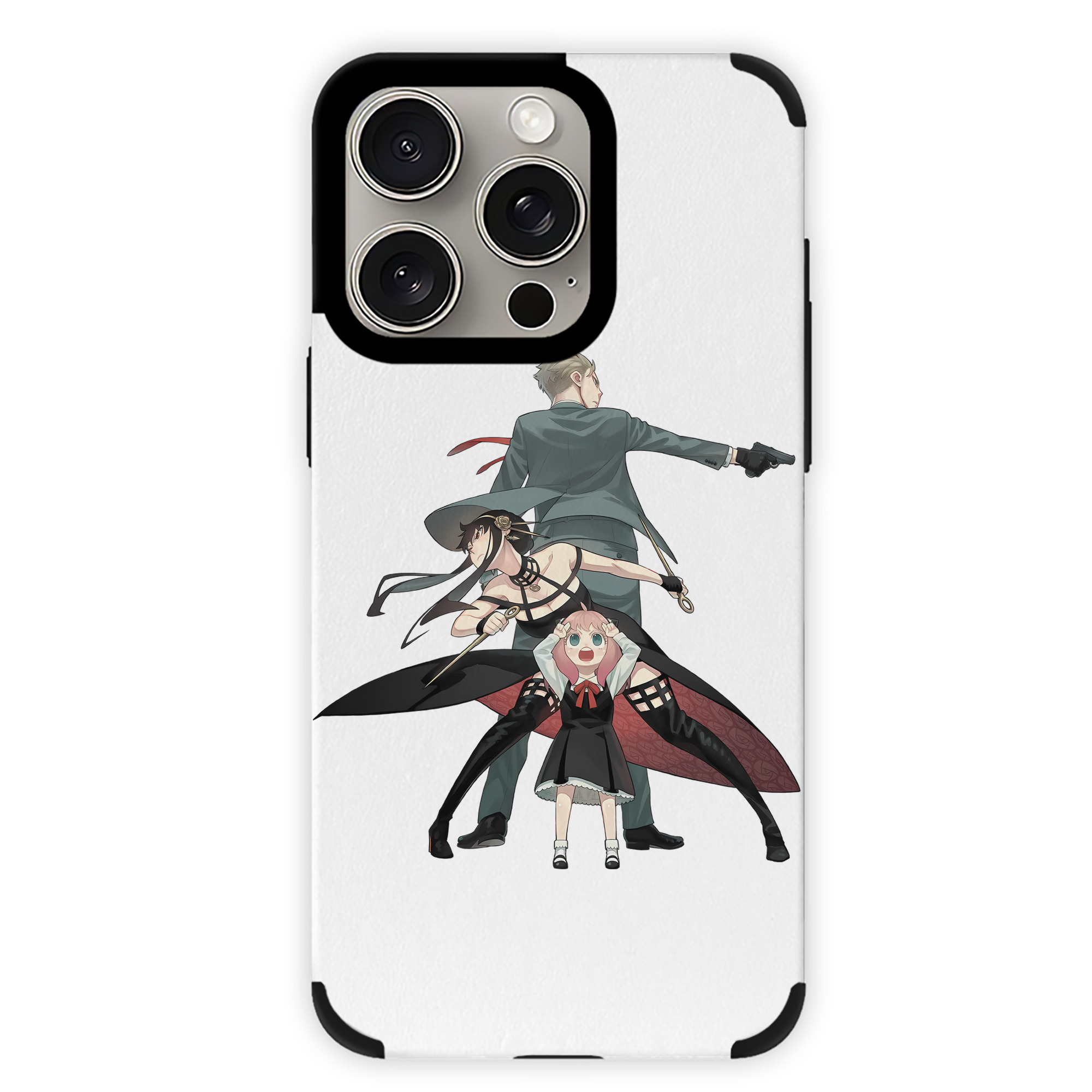 （画像用） SPY×FAMILY间谍家家酒 【iPhone15ProMax対応】 PUレザー スマホケース 耐衝撃＆黄変防止