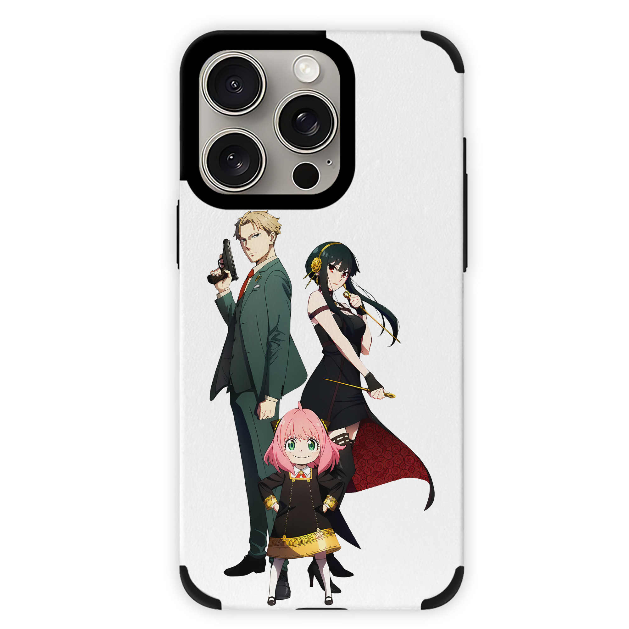 （画像用） SPY×FAMILY间谍家家酒 【iPhone15ProMax対応】 PUレザー スマホケース 耐衝撃＆黄変防止