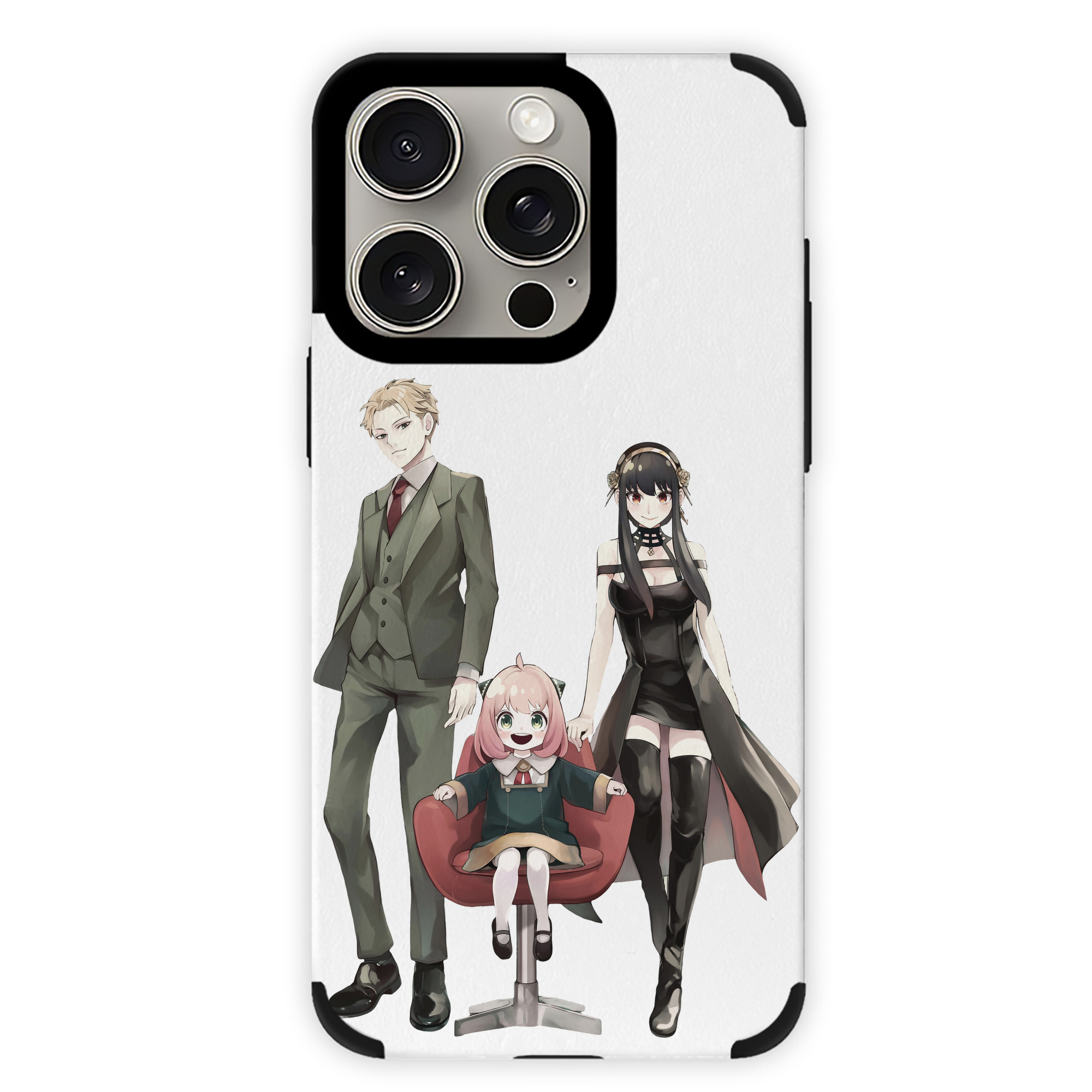（画像用） SPY×FAMILY间谍家家酒 【iPhone15ProMax対応】 PUレザー スマホケース 耐衝撃＆黄変防止