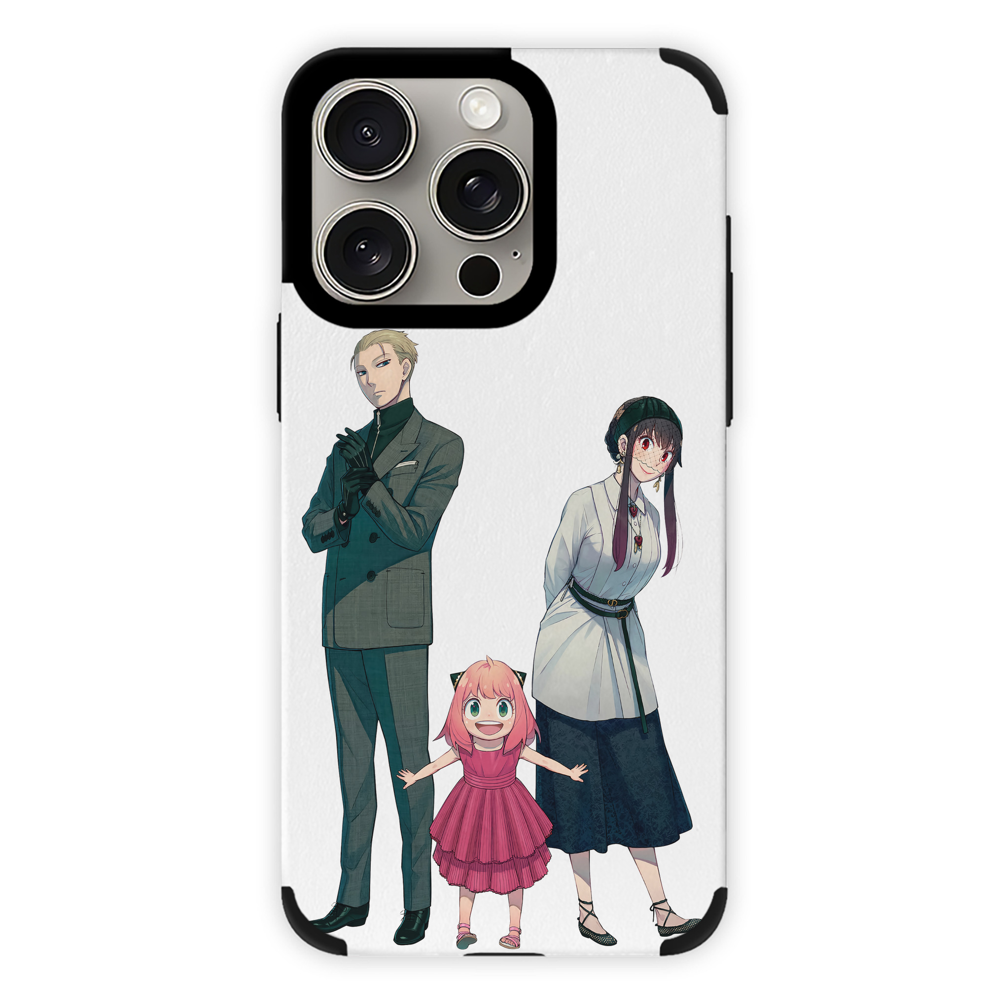 （画像用） SPY×FAMILY间谍家家酒 【iPhone15ProMax対応】 PUレザー スマホケース 耐衝撃＆黄変防止
