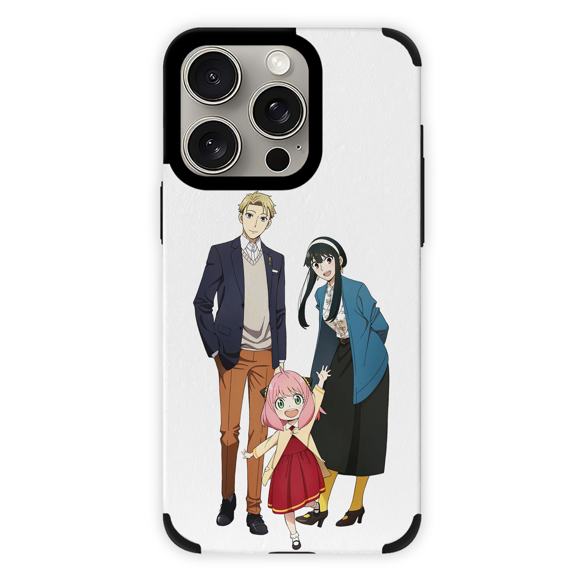 （画像用） SPY×FAMILY间谍家家酒 【iPhone15ProMax対応】 PUレザー スマホケース 耐衝撃＆黄変防止