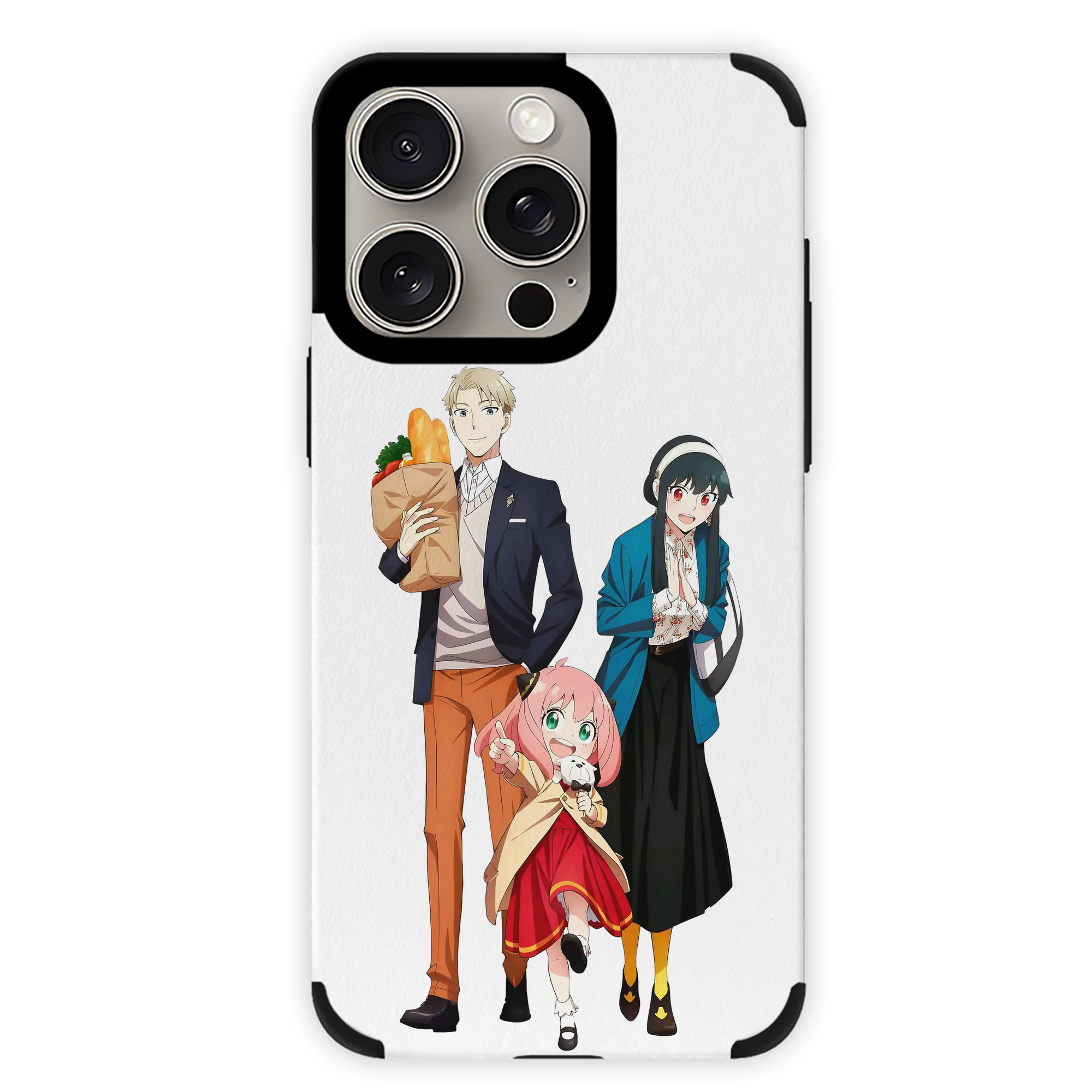 （画像用） SPY×FAMILY间谍家家酒 【iPhone15ProMax対応】 PUレザー スマホケース 耐衝撃＆黄変防止