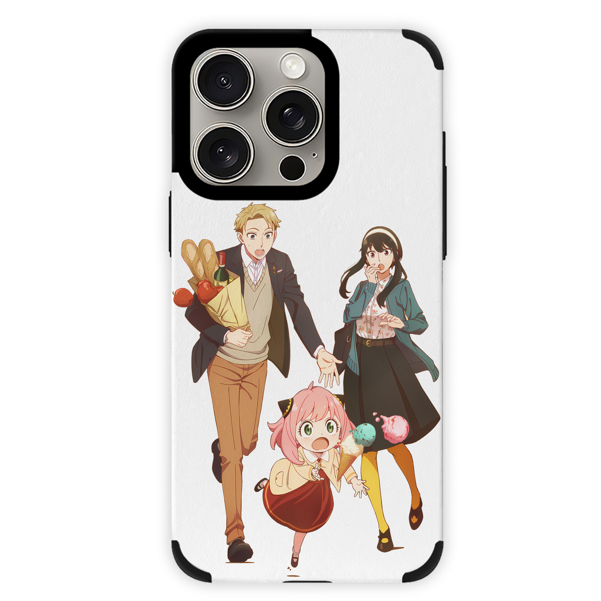 （画像用） SPY×FAMILY间谍家家酒 【iPhone15ProMax対応】 PUレザー スマホケース 耐衝撃＆黄変防止