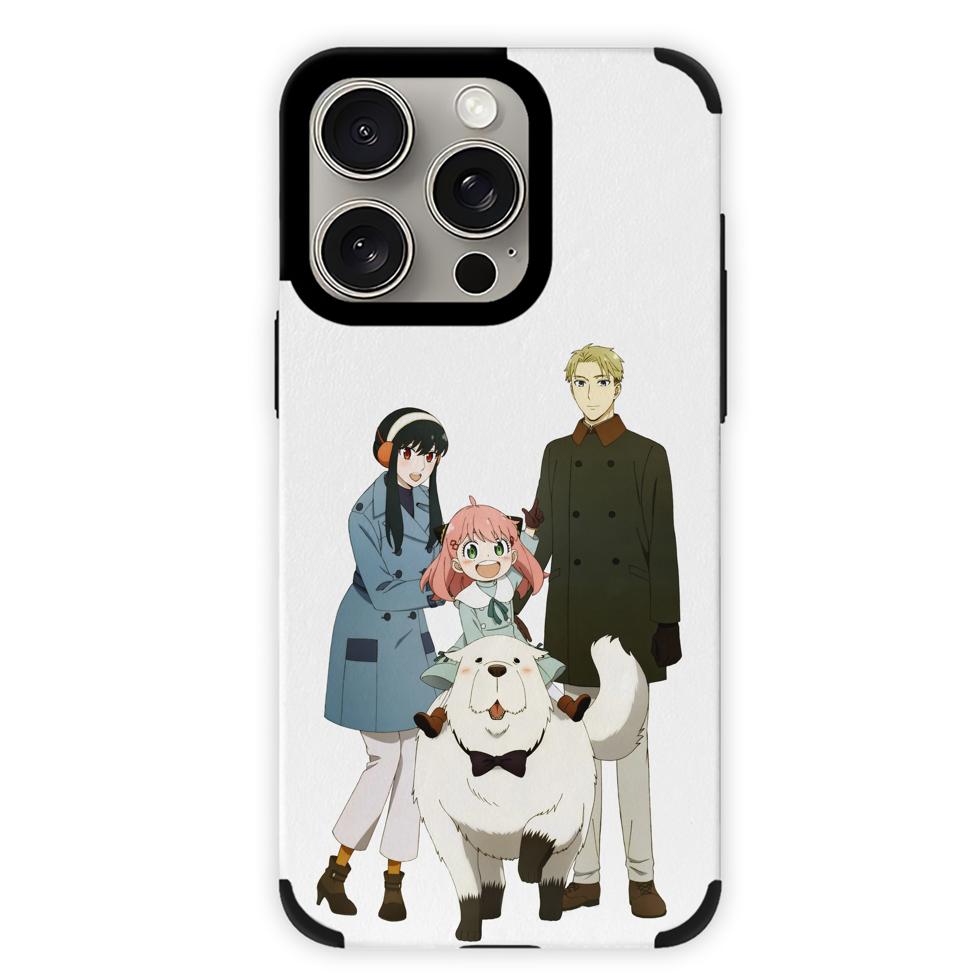 （画像用） SPY×FAMILY间谍家家酒 【iPhone15ProMax対応】 PUレザー スマホケース 耐衝撃＆黄変防止