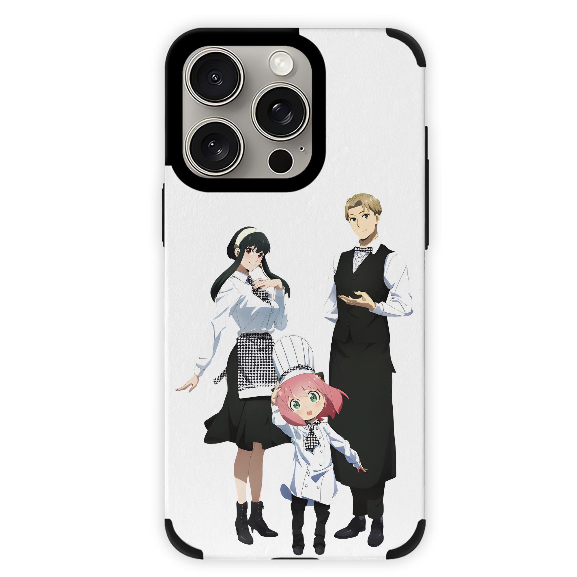 （画像用） SPY×FAMILY间谍家家酒 【iPhone15ProMax対応】 PUレザー スマホケース 耐衝撃＆黄変防止
