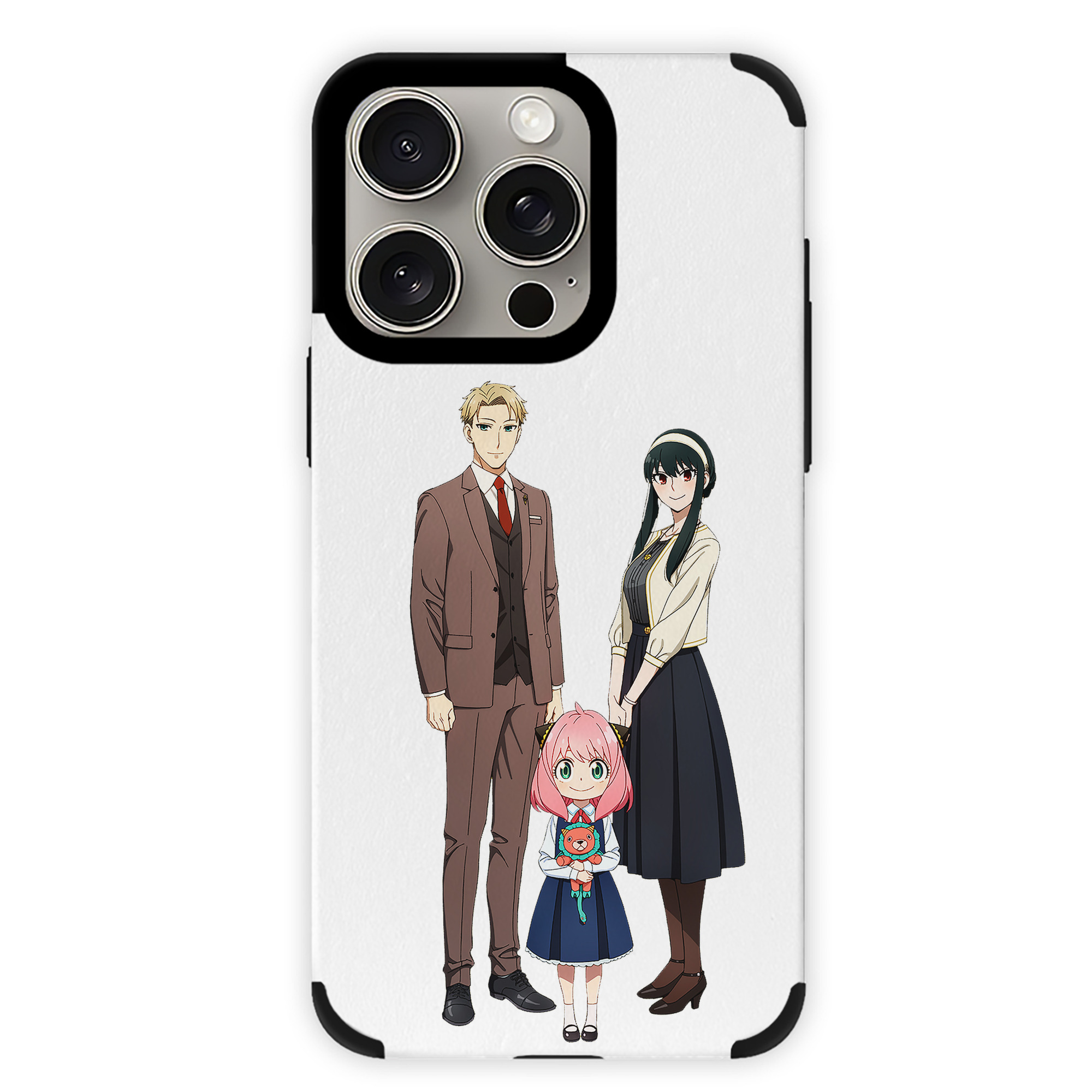 （画像用） SPY×FAMILY间谍家家酒 【iPhone15ProMax対応】 PUレザー スマホケース 耐衝撃＆黄変防止