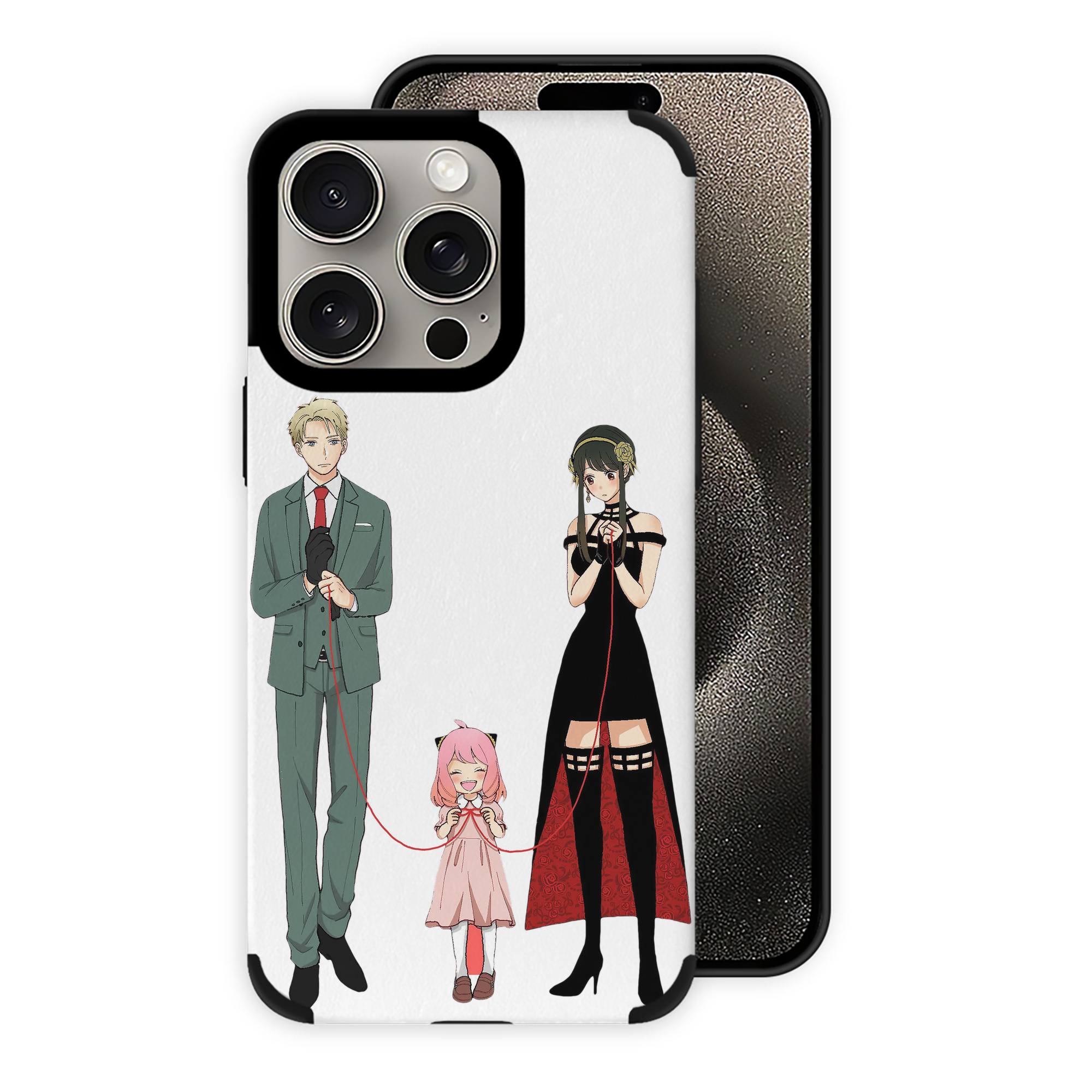 （画像用） SPY×FAMILY间谍家家酒 【iPhone15ProMax対応】 PUレザー スマホケース 耐衝撃＆黄変防止