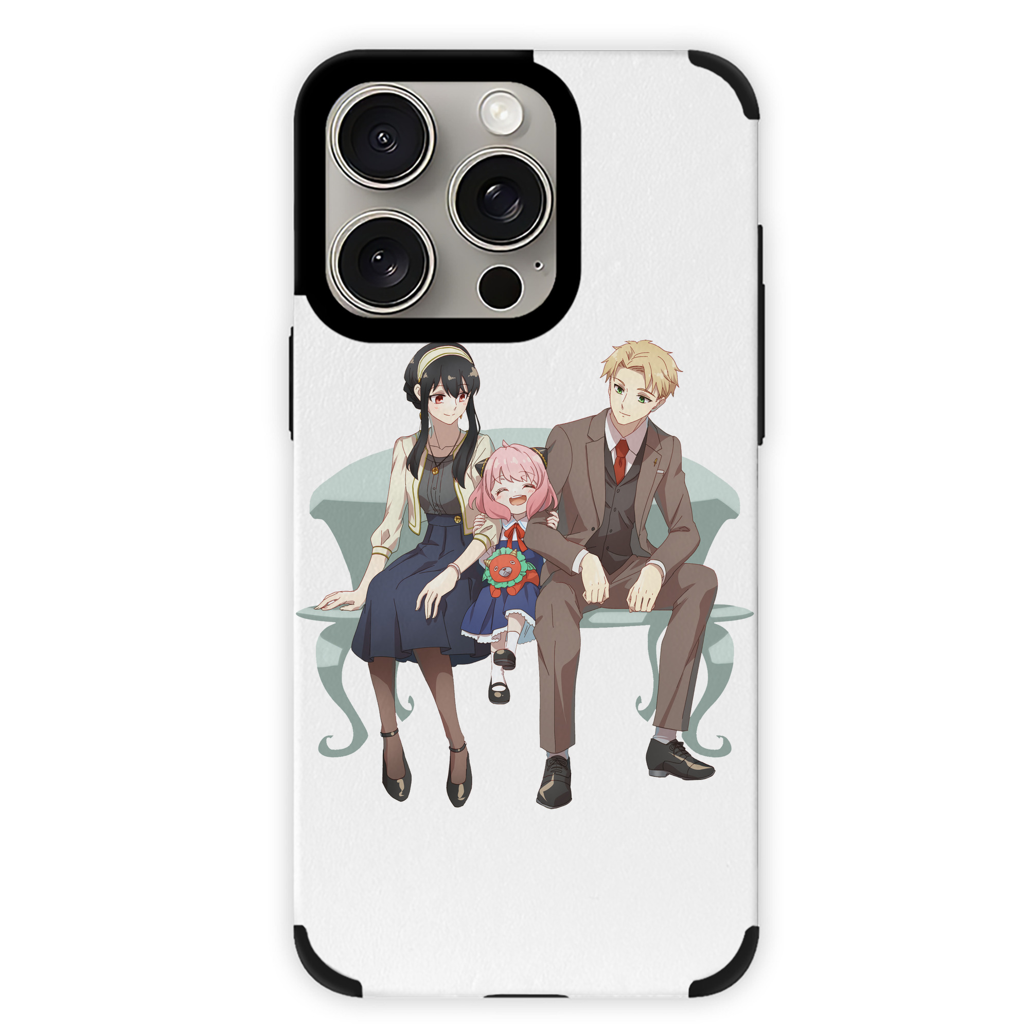 （画像用） SPY×FAMILY间谍家家酒 【iPhone15ProMax対応】 PUレザー スマホケース 耐衝撃＆黄変防止