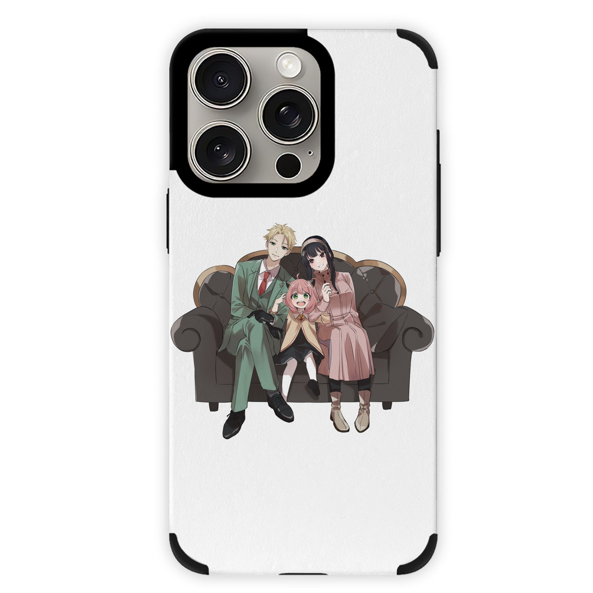 （画像用） SPY×FAMILY间谍家家酒 【iPhone15ProMax対応】 PUレザー スマホケース 耐衝撃＆黄変防止