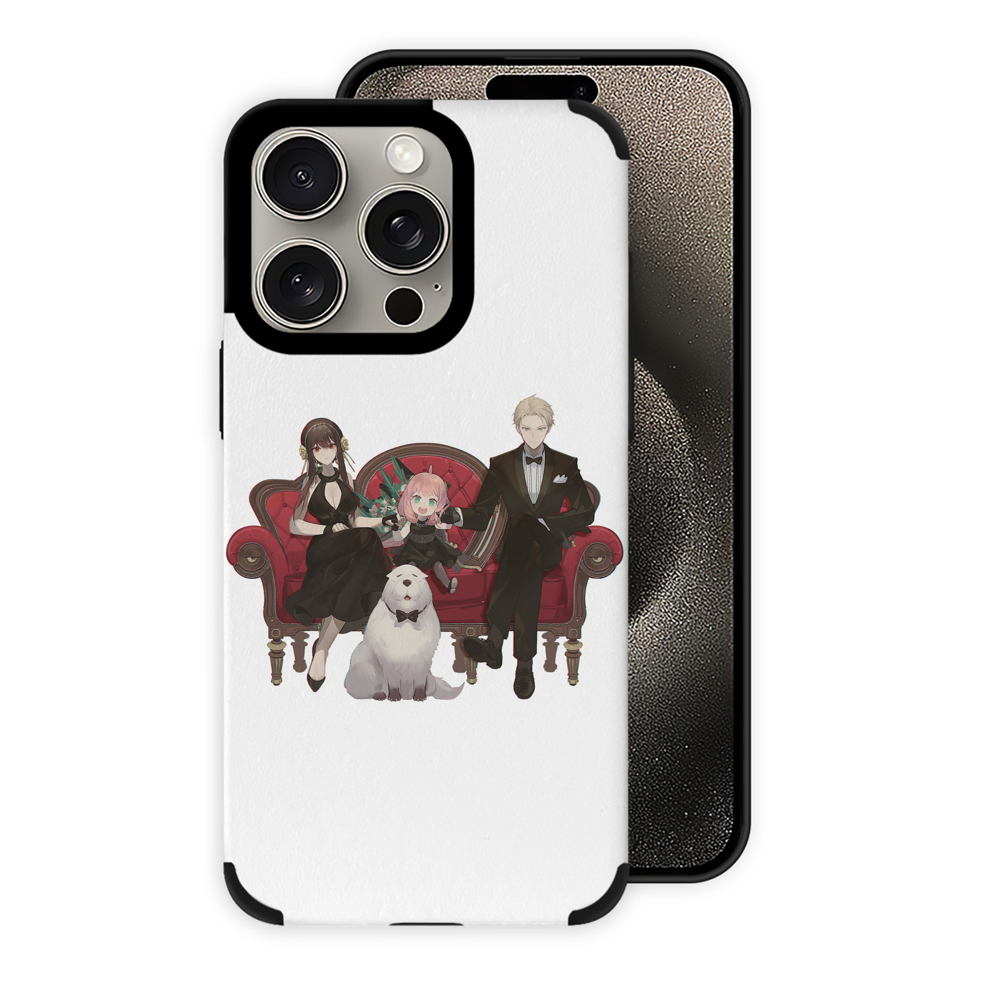 （画像用） SPY×FAMILY间谍家家酒 【iPhone15ProMax対応】 PUレザー スマホケース 耐衝撃＆黄変防止