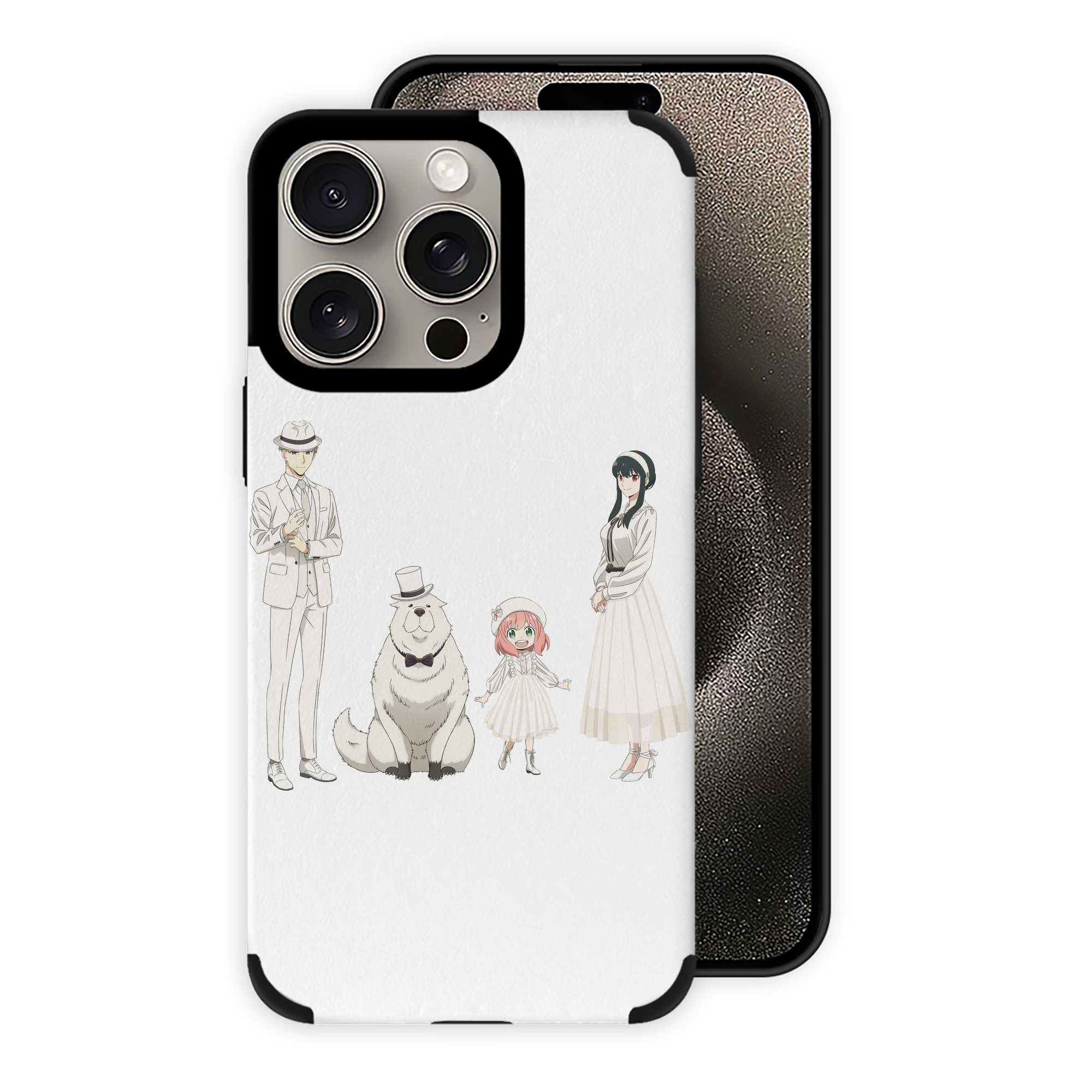（画像用） SPY×FAMILY间谍家家酒 【iPhone15ProMax対応】 PUレザー スマホケース 耐衝撃＆黄変防止